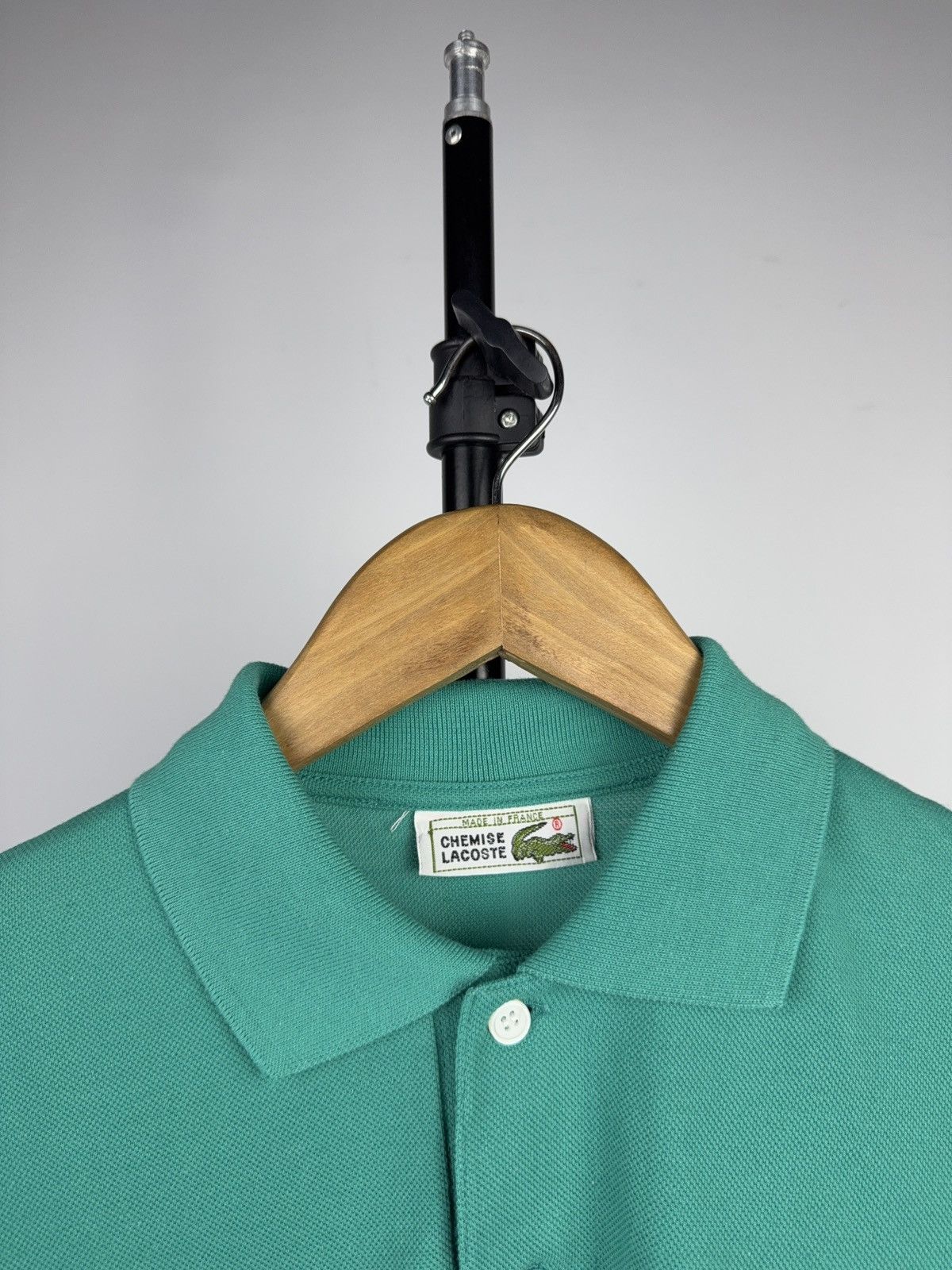 Lacoste Retro 80s Vintage Lacoste Polo Made in France Mint Green Size US S / EU 44-46 / 1 - 6 Thumbnail