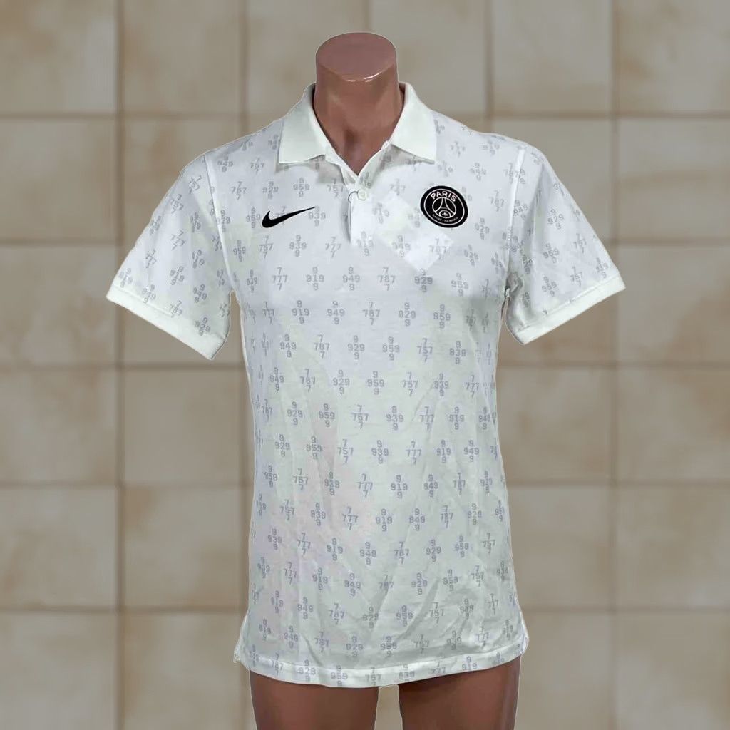 Nike Nike Training Polo Shirt Paris Saint Germain Men’s SG White Cotton S NWT Short Sleeve Collared Logo Embroidered Shirt Polo Mens Size US S / EU 44-46 / 1 - 1 Thumbnail