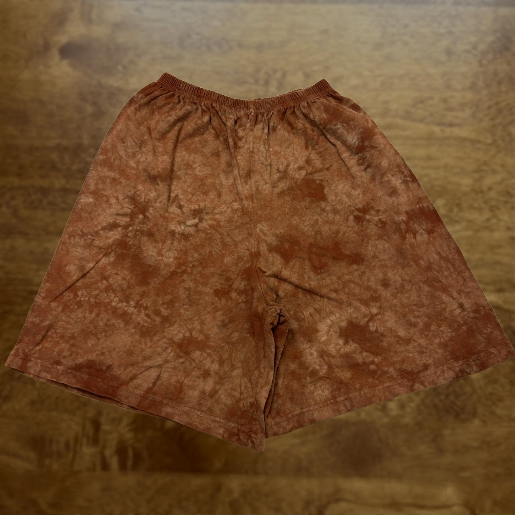 Vintage Cali Fashions Sweat Shorts Womens One Size Brown Cotton Elastic Waist Casual Size 42" / US 20 - 1 Thumbnail