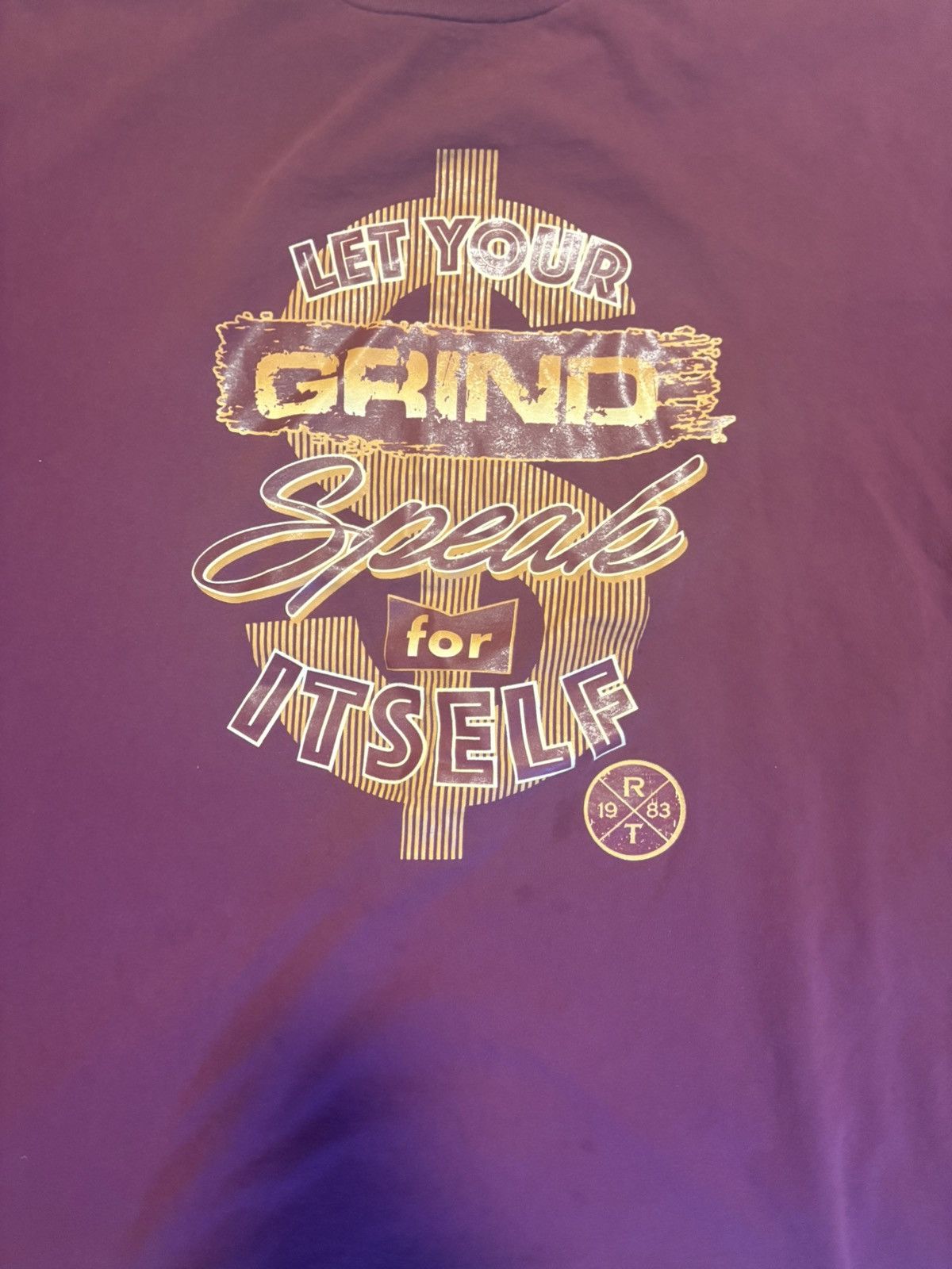 Other Risq Takers Men's Maroon Crew Neck Graphic Print T-Shirt 5XB Size US XXL / EU 58 / 5 - 2 Thumbnail