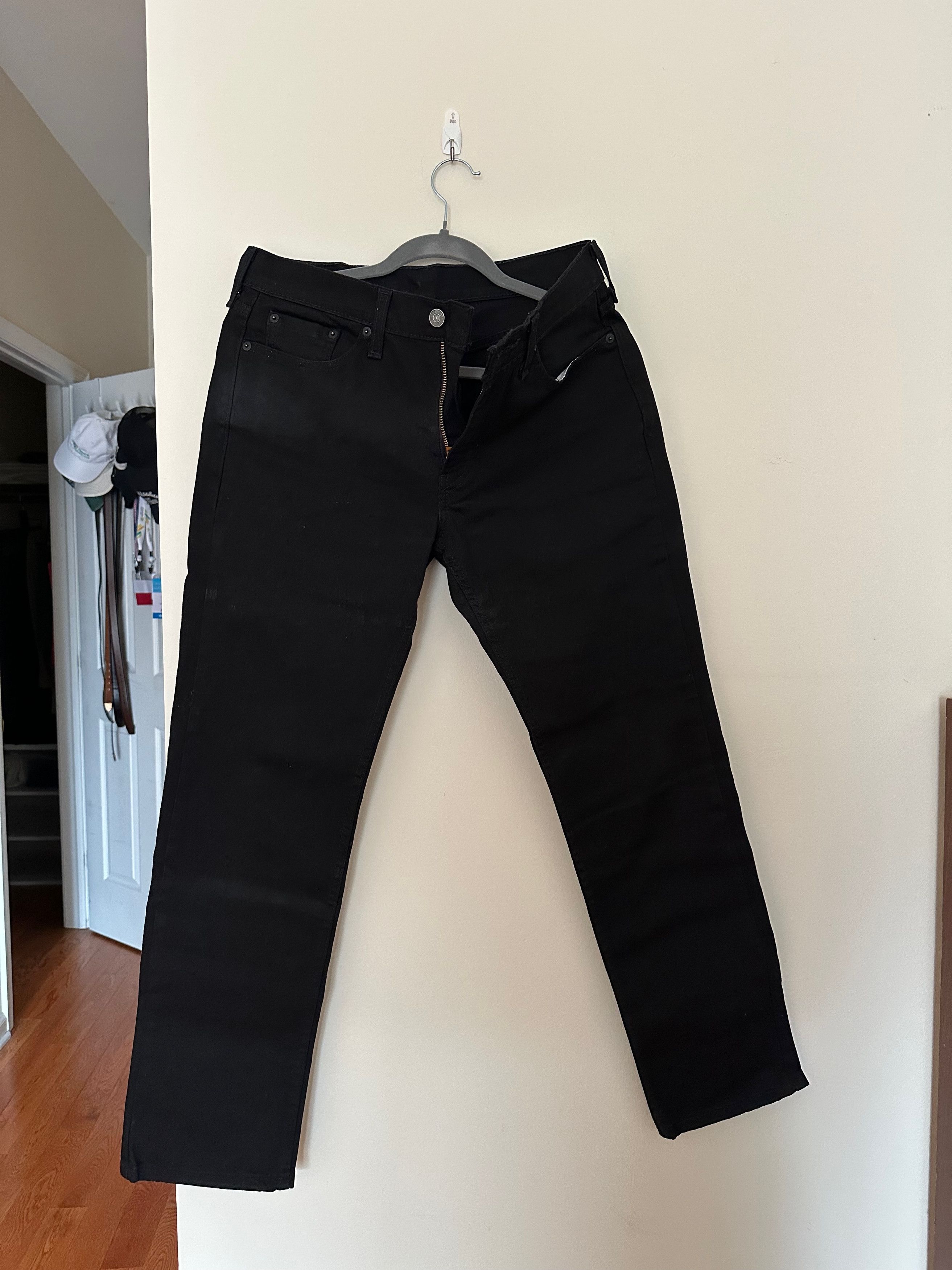 Levi's Levi's 514 Straight Fit Men's Jeans - 30x30 Black Size US 30 / EU 46 - 1 Thumbnail