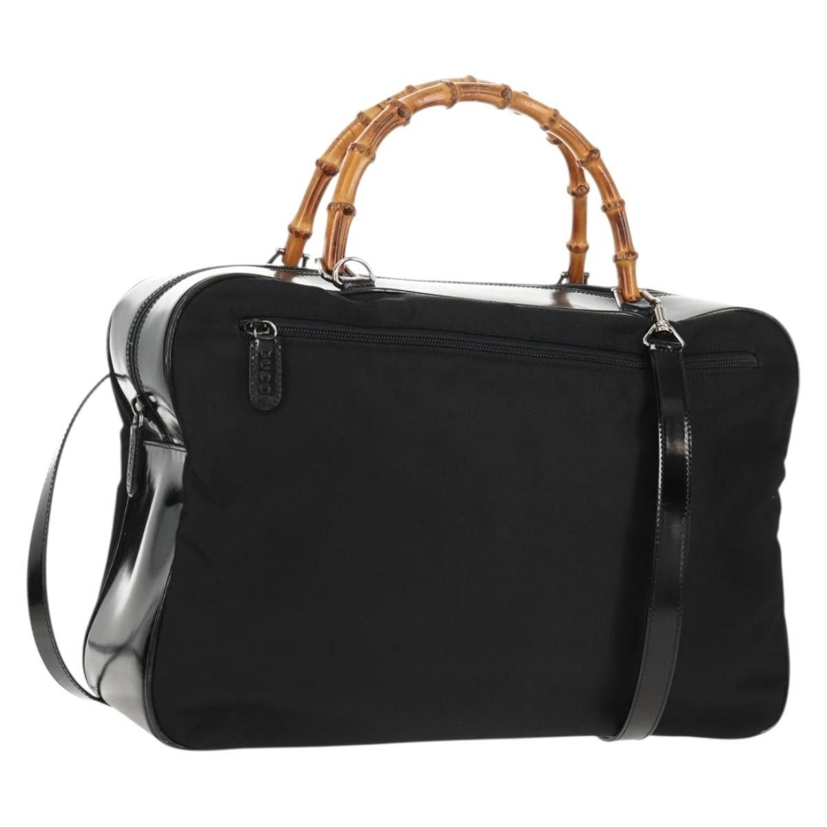 Gucci Gucci Vintage Bamboo Handle Nylon Size ONE SIZE - 1 Thumbnail