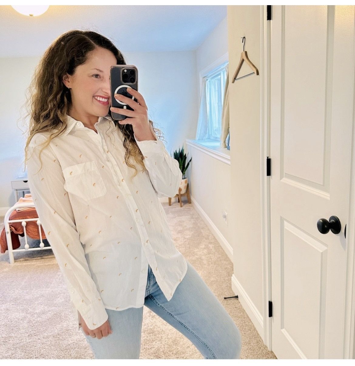 Equipment Equipment Femme White Fruit Banana Embroidered Button Shirt Size S / US 4 / IT 40 - 9 Thumbnail