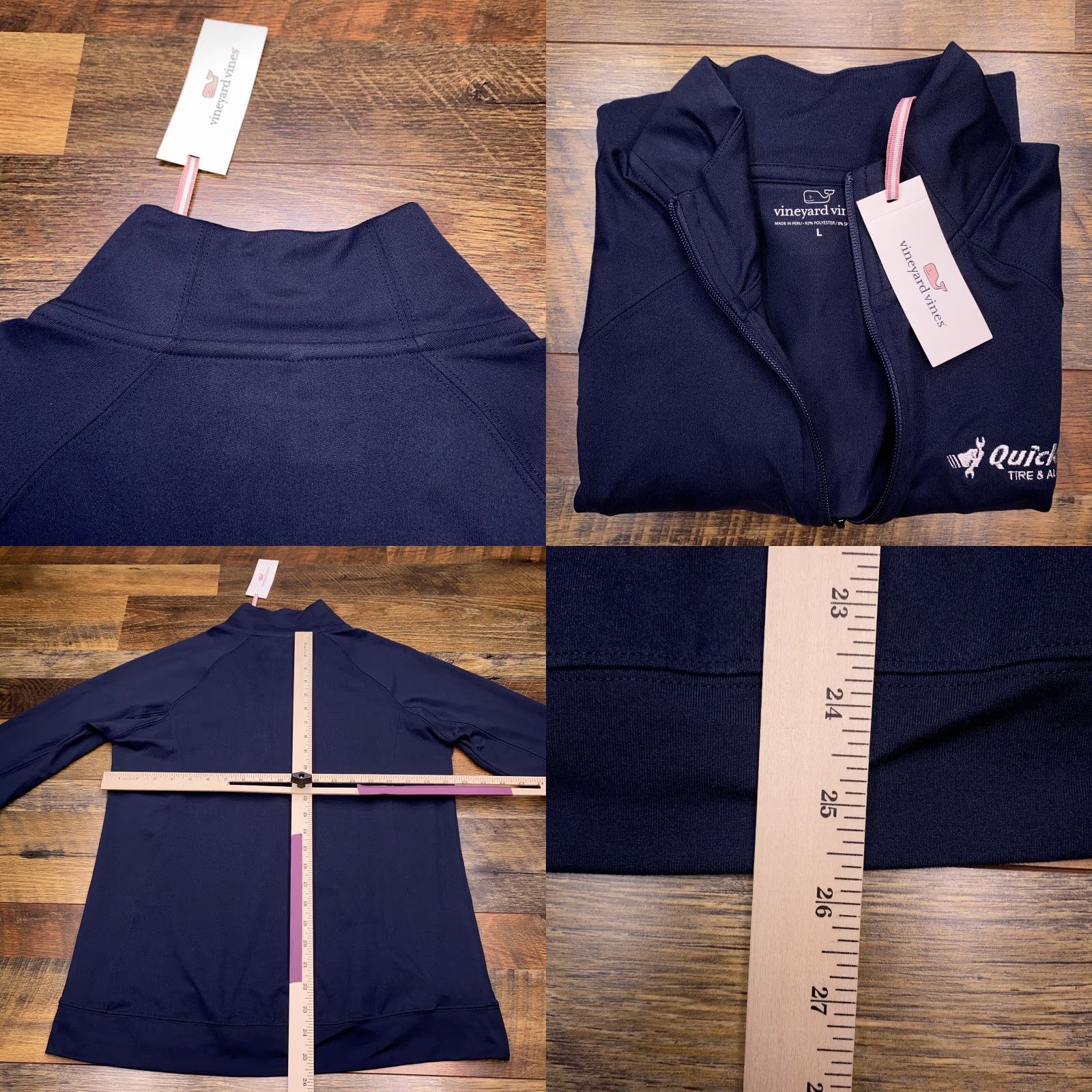 Vineyard Vines Vineyard Vines 1/4 Zip Sweater Adult Large Navy Pullover Womens Stretch New Size L / US 10 / IT 46 - 8 Thumbnail