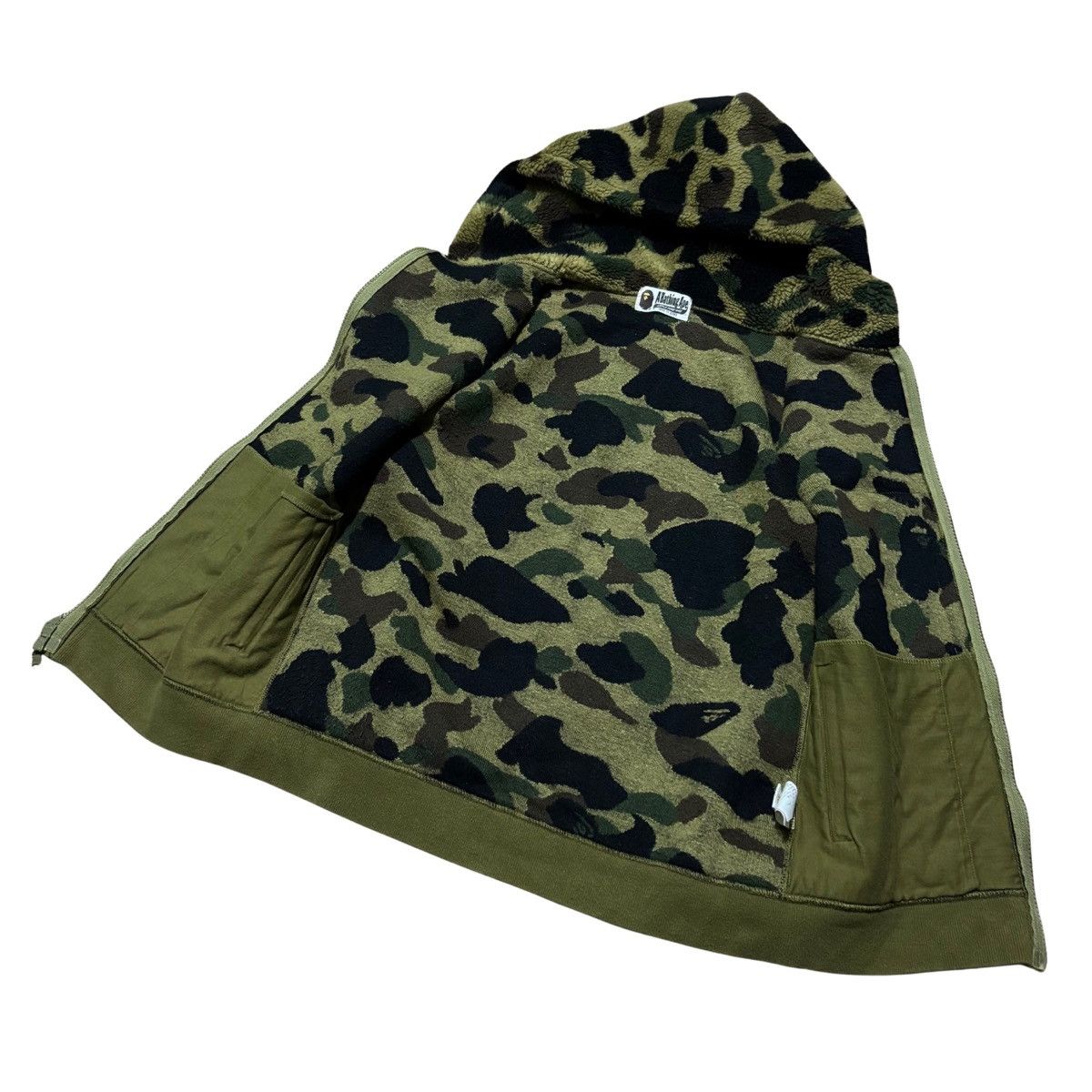 Bape Bape 1st Camo Boa Fleece Jacket Size XS / US 0-2 / IT 36-38 - 9 Thumbnail