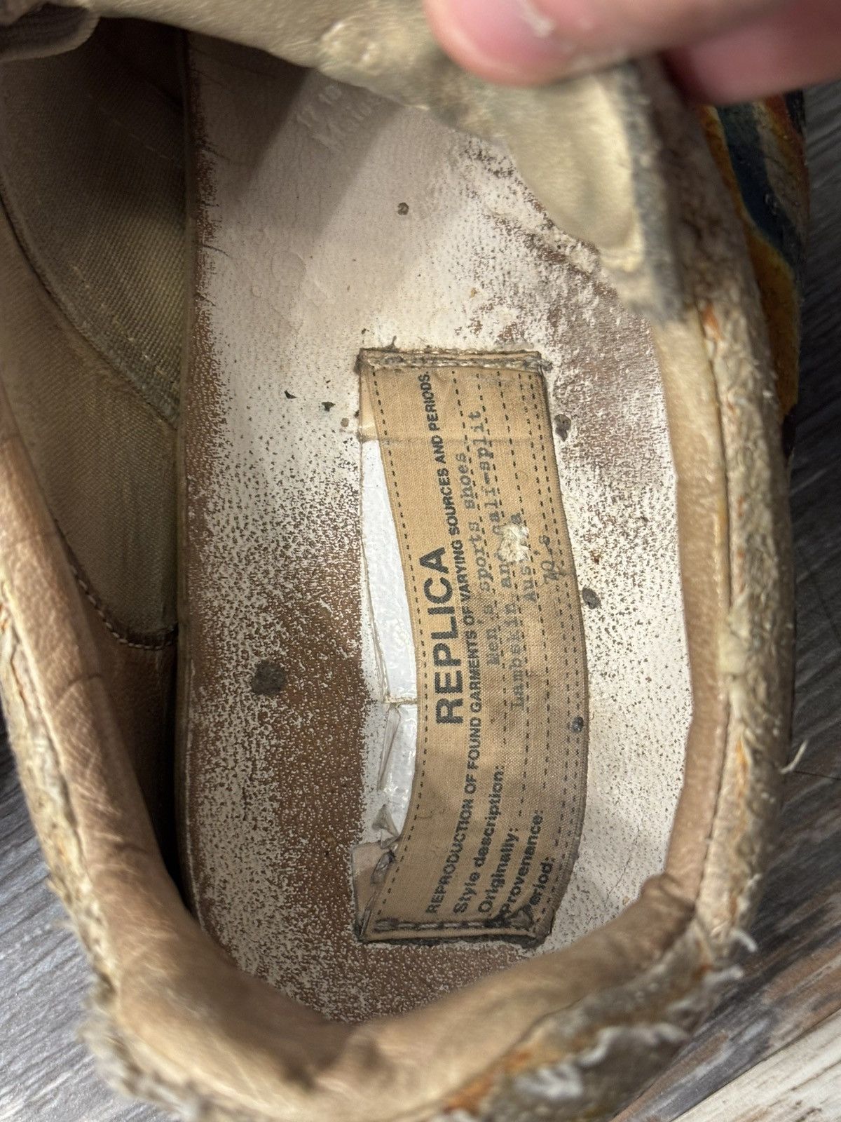 Maison Margiela Maison Margiela GAT Replica Low Paint / Plaster size 8 Size US 8 / EU 41 - 8 Thumbnail