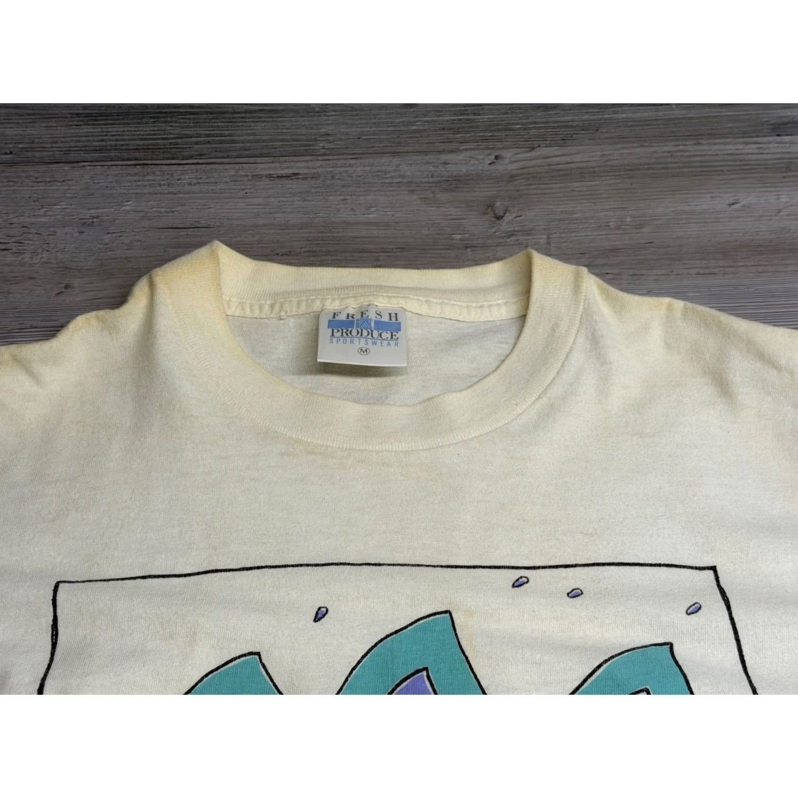 Vintage Fresh Produce Vintage 90s Redondo Beach T-Shirt Single Stitch USA Made M White Short Sleeve Mens Shirt California 90s Size US M / EU 48-50 / 2 - 6 Thumbnail