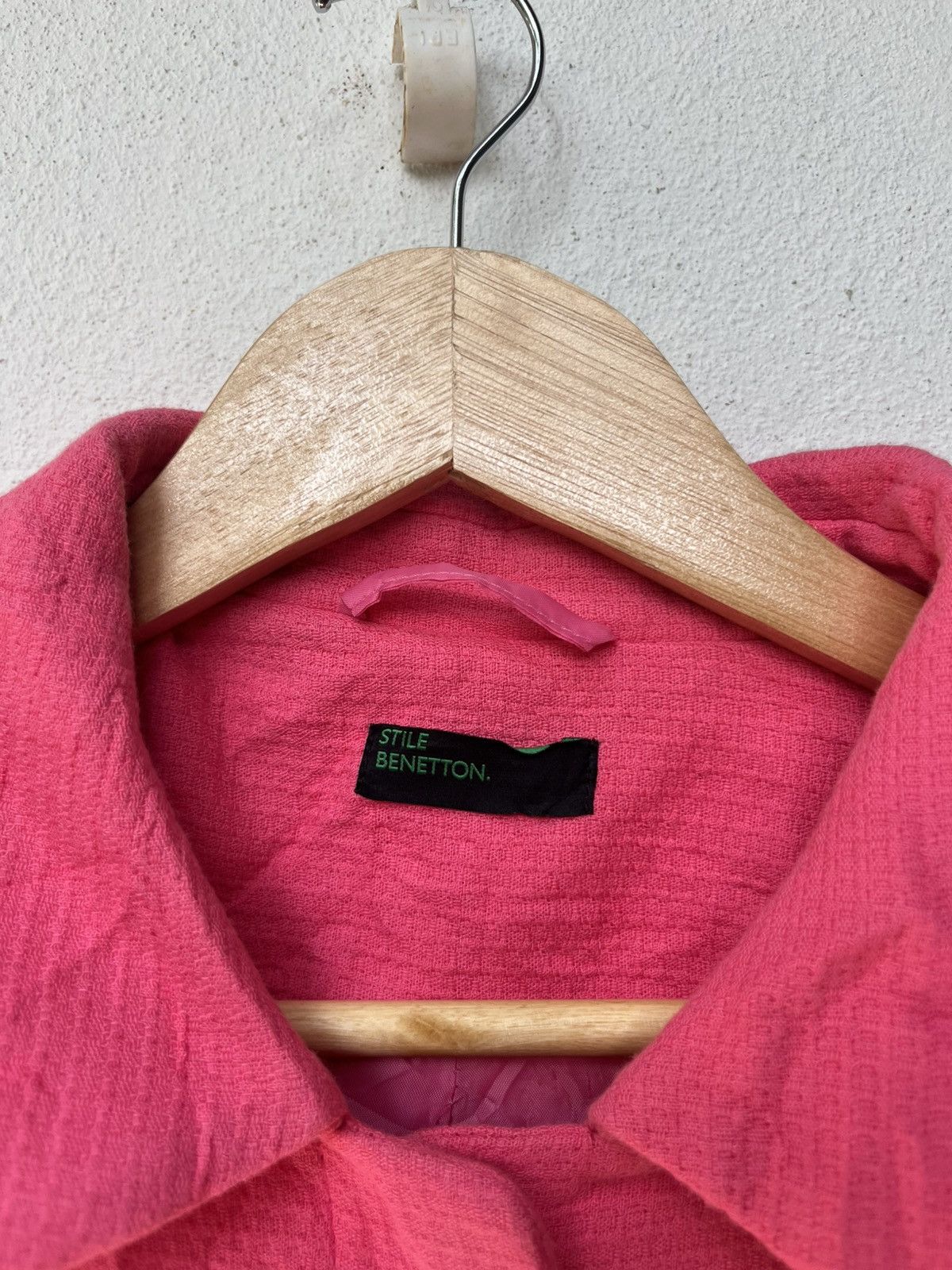 United Colors Of Benetton 💥Stile Benetton Pink Light Jackets Size M / US 6-8 / IT 42-44 - 4 Thumbnail