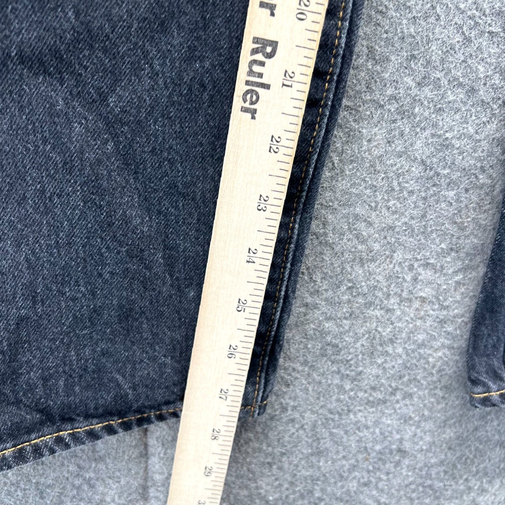 Levi's VINTAGE Levi’s Jeans Mens 36 Denim Straight 5-Pocket Blue Black Stripe Pattern Y2K Men Regular Size 36 Mens Size US 36 / EU 52 - 4 Thumbnail