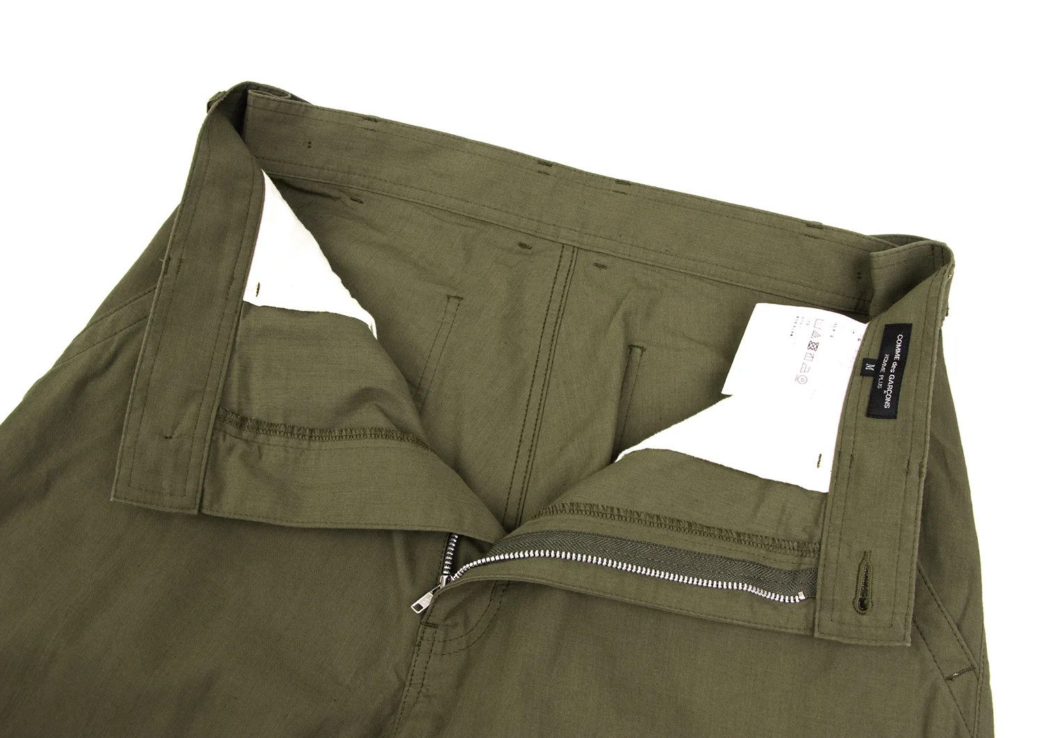 Comme des Garcons Homme Plus Cotton Nylon Belted Work Pants in Khaki M Size US 32 / EU 48 - 5 Thumbnail