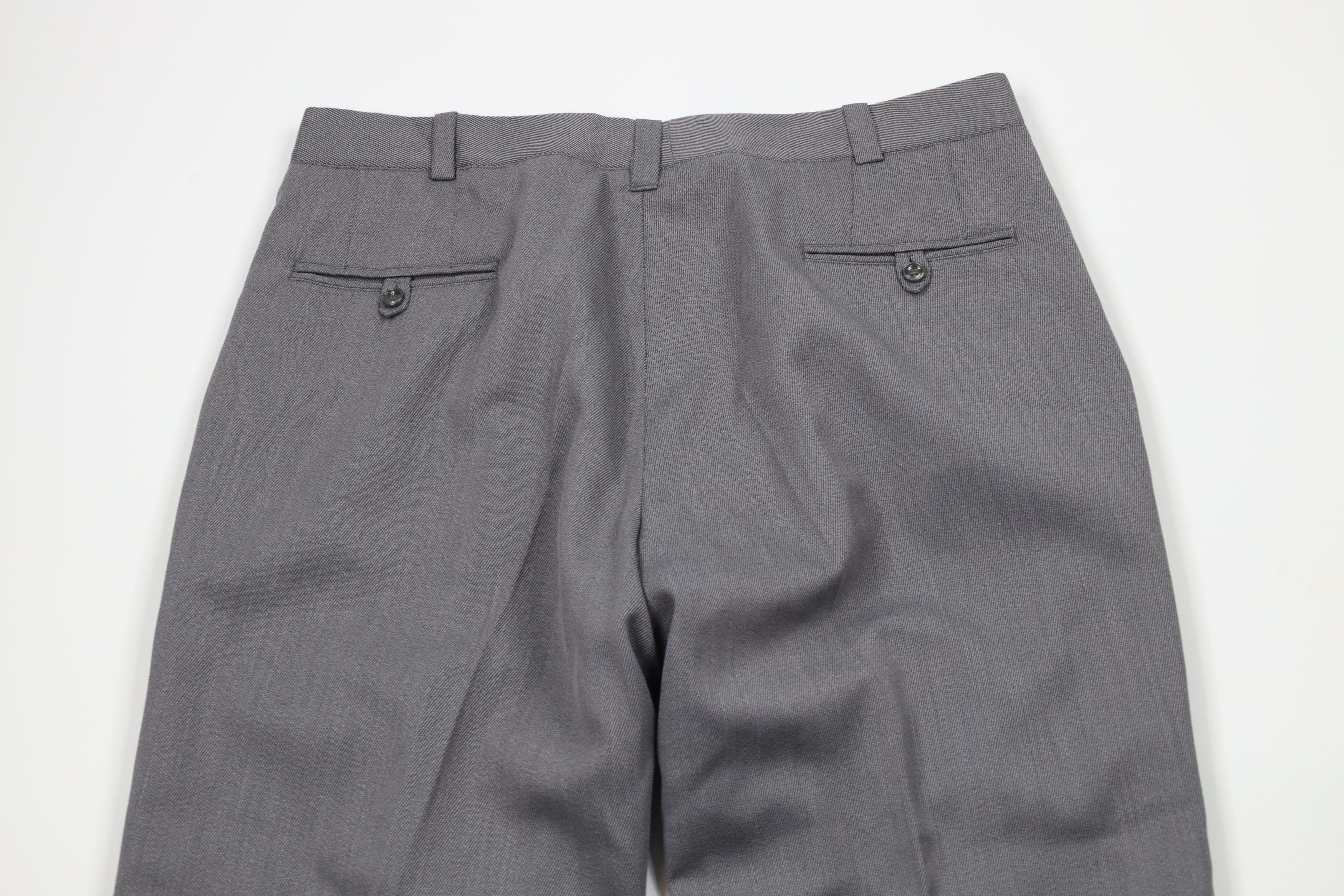 Vintage Vintage 70s Streetwear Ribbed Wide Leg Chino Pants Gray Size US 34 / EU 50 - 10 Thumbnail