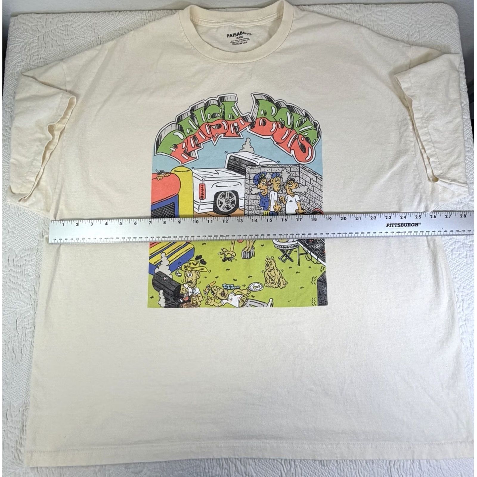 Vintage PAISABOYS Shirt Mens XXXL Ltd Ed “Good Things” Rare Graphic LA Apparel Size US XXL / EU 58 / 5 - 5 Thumbnail