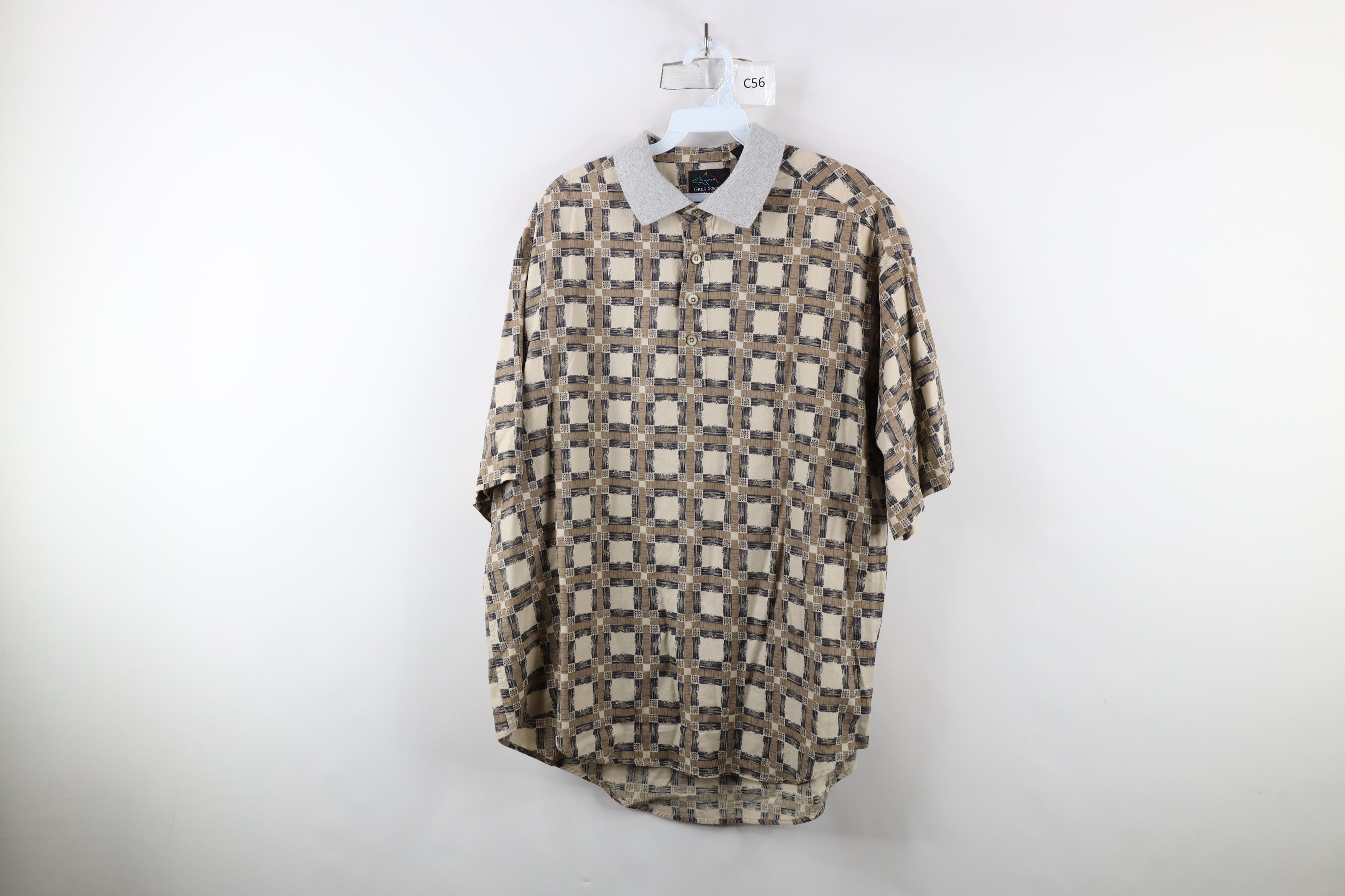 Vintage Vintage 90s Streetwear Baggy Fit Checkered Golf Polo Shirt Size US L / EU 52-54 / 3 - 1 Thumbnail