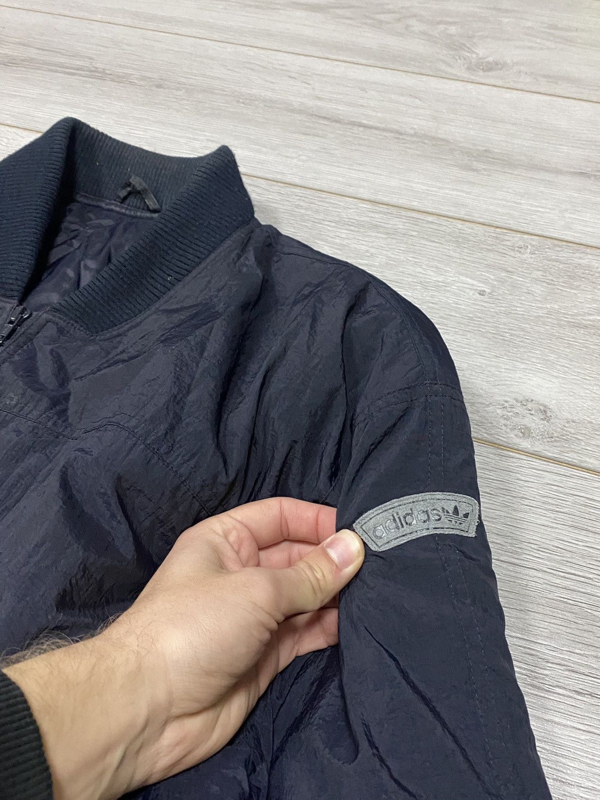 Adidas Adidas vintage nylon flyers man MA-1 style bomber zip Size US L / EU 52-54 / 3 - 2 Thumbnail