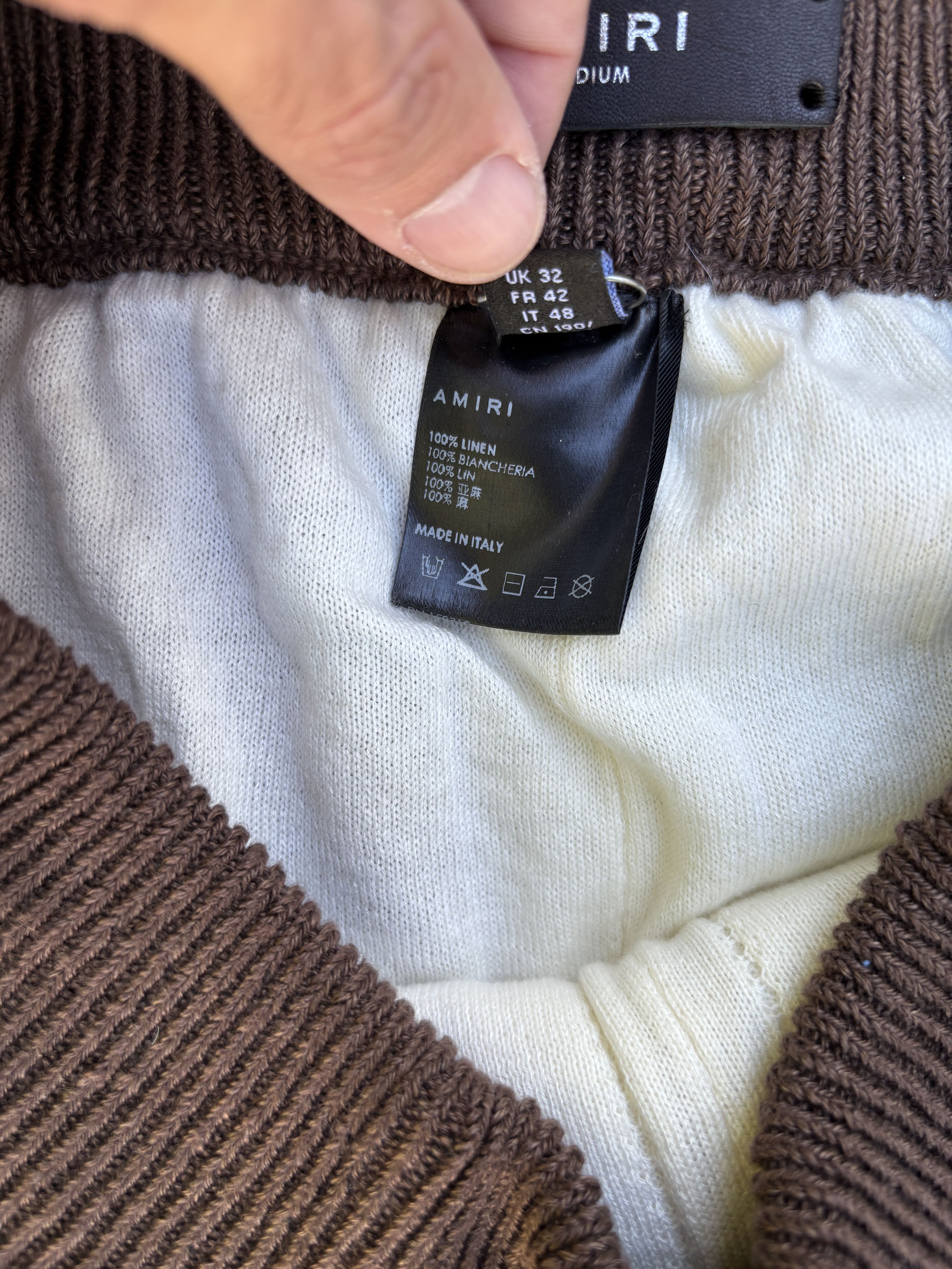Amiri AMIRI STRIPED LINEN RELAXED PANTS Size US 32 / EU 48 - 10 Thumbnail