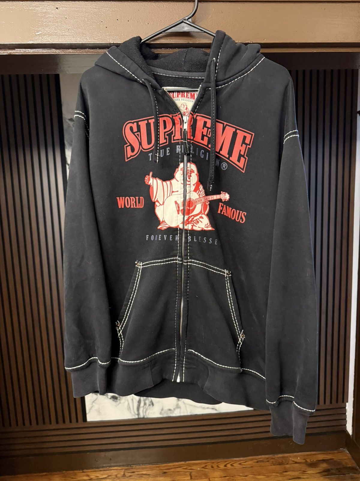 シュプリーム ヨウジヤマモト Zip Up Hooded Sweatshirt Supreme Y's by Yohji Yamamoto Zip Up Hooded Sweatshirt Black | eBay