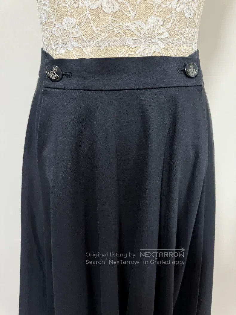 Vivienne Westwood Vivienne Westwood size 2 Black double Saturn buckle A-line Size 24" / US 00 / IT 34 - 2 Thumbnail
