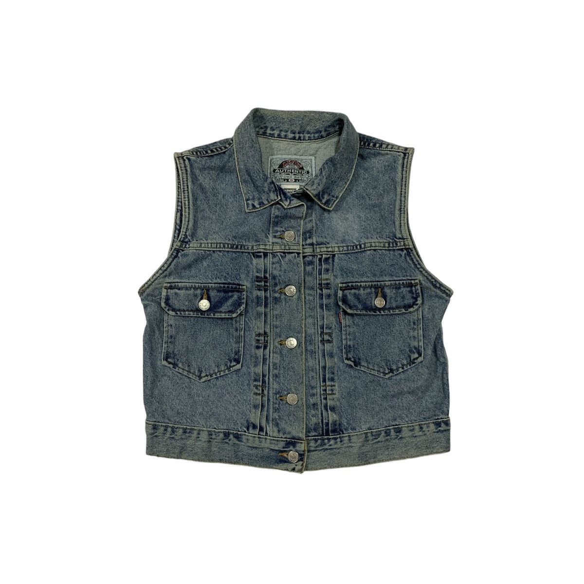 Vtg 90's Lev's 77599-0291 Type II Sleeveless Denim Jacket