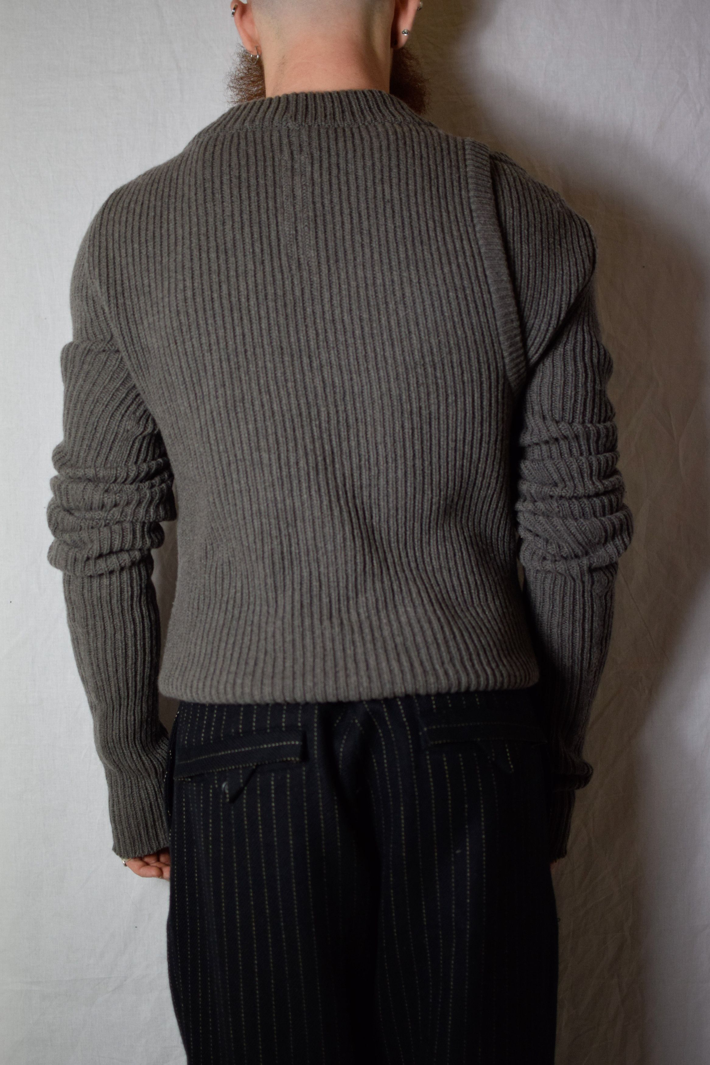 Rick Owens Rick Owens AW21 Banana Sweater - RR02A5608-WSBR Size US L / EU 52-54 / 3 - 7 Thumbnail