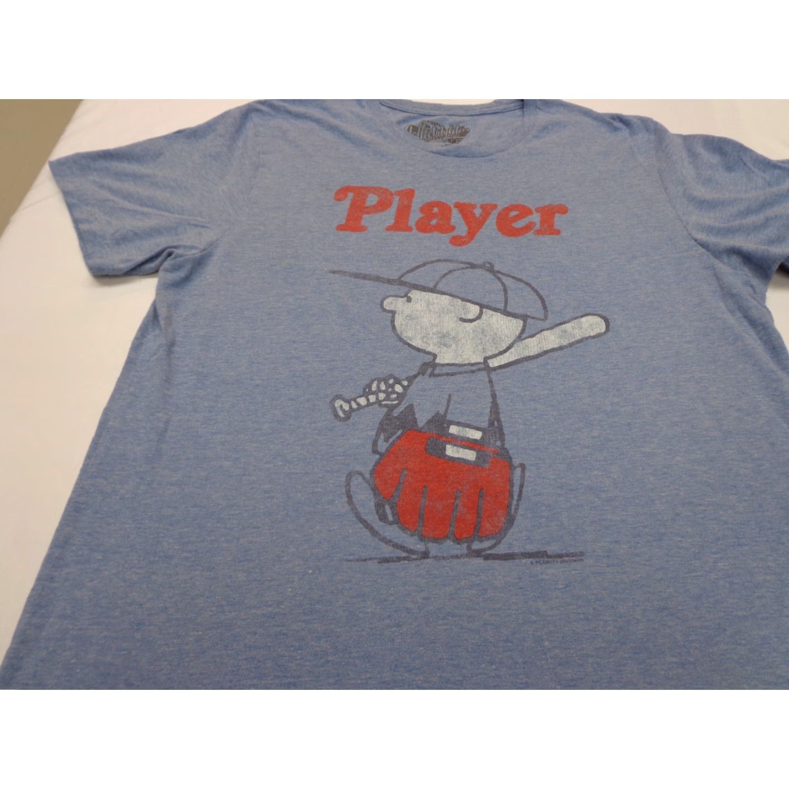 Old Navy Old Navy Collectabilitees PLAYER Charlie Brown Heather Blue T-shirt Large Mens Regular Short Sleeve Crew Neck 90s Vintage Style Blue Size US L / EU 52-54 / 3 - 2 Thumbnail