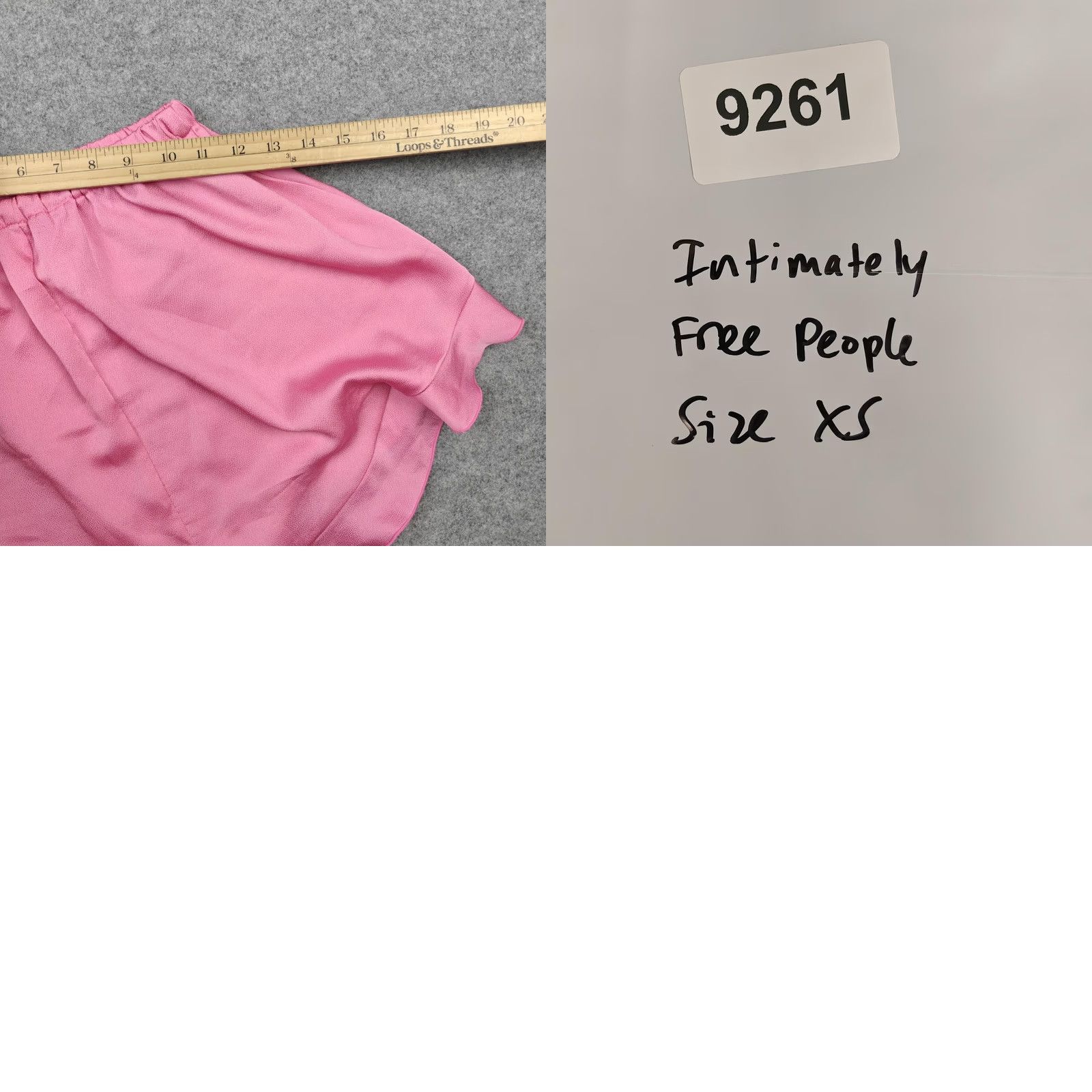 Free People Free People Pajama Set Womens XS Pink Satin Cami Ruffle Sleep Size 26" / US 2 / IT 38 - 9 Thumbnail