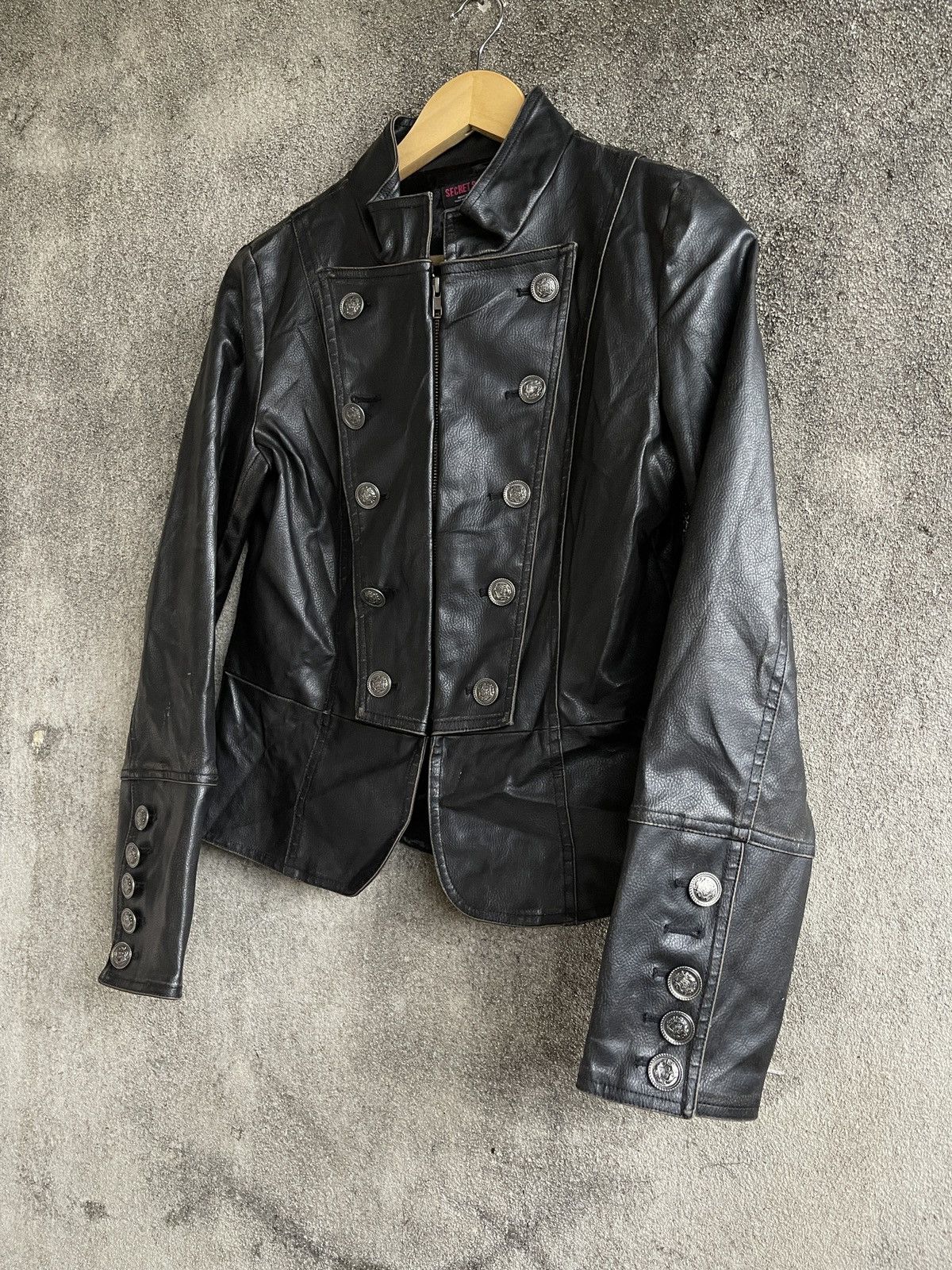 Japanese Brand Last Drop🔥Vtg SECRET SOCIETY Leather Jacket Seditionaries Size US S / EU 44-46 / 1 - 2 Thumbnail