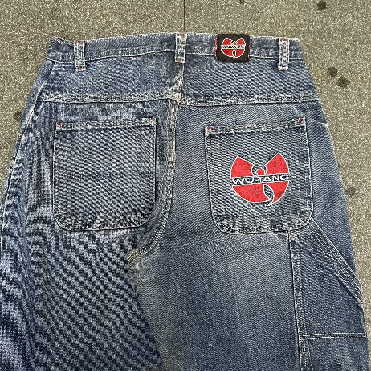 JNCO × Vintage × Wu-Tang Clan Vintage Wu Tang Hiphop Baggy Jeans Size US 34 / EU 50 - 2 Thumbnail