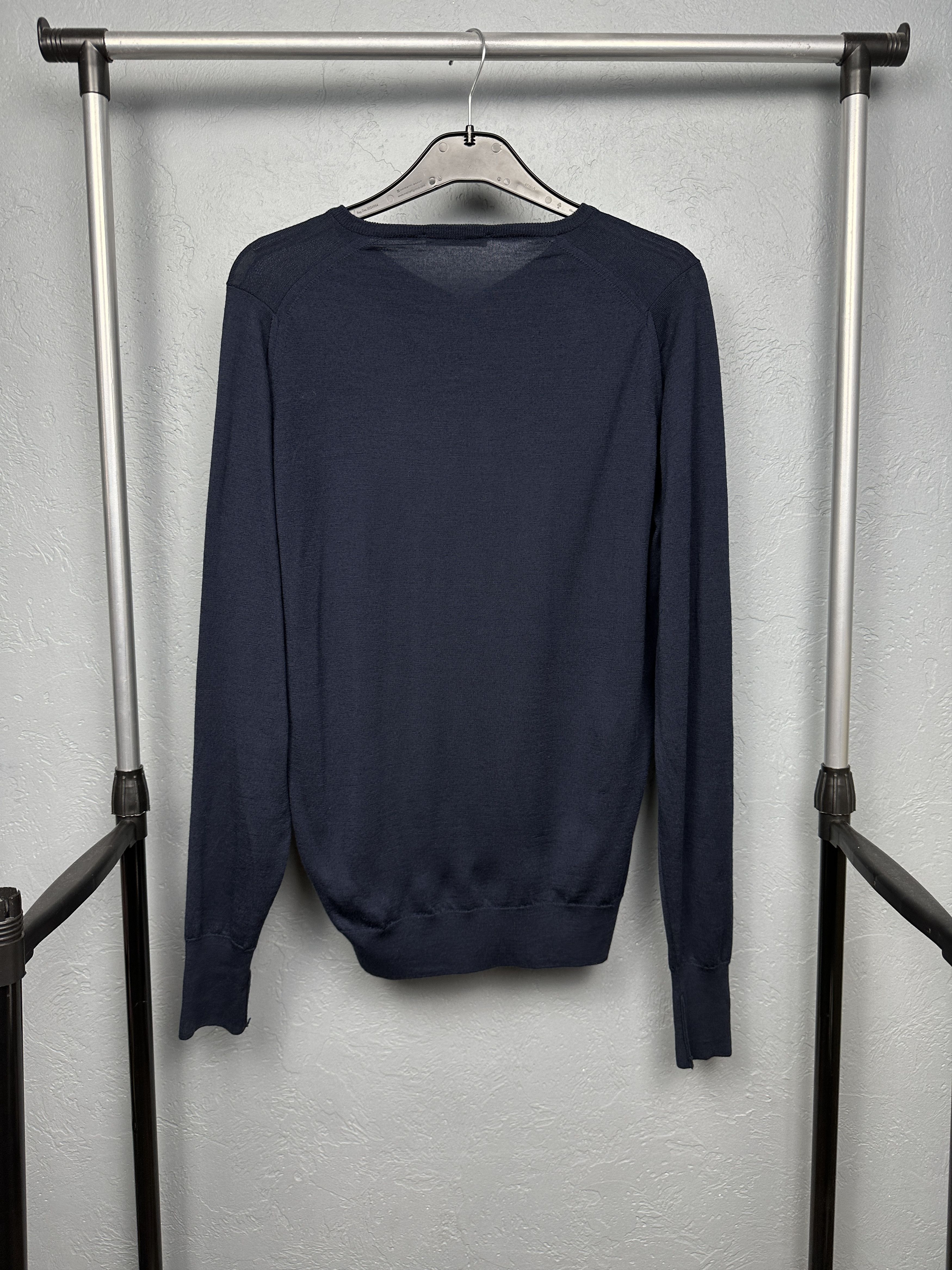 John Smedley John Smedley Vintage Mens Wool Knit V-neck Sweater Size US M / EU 48-50 / 2 - 6 Thumbnail