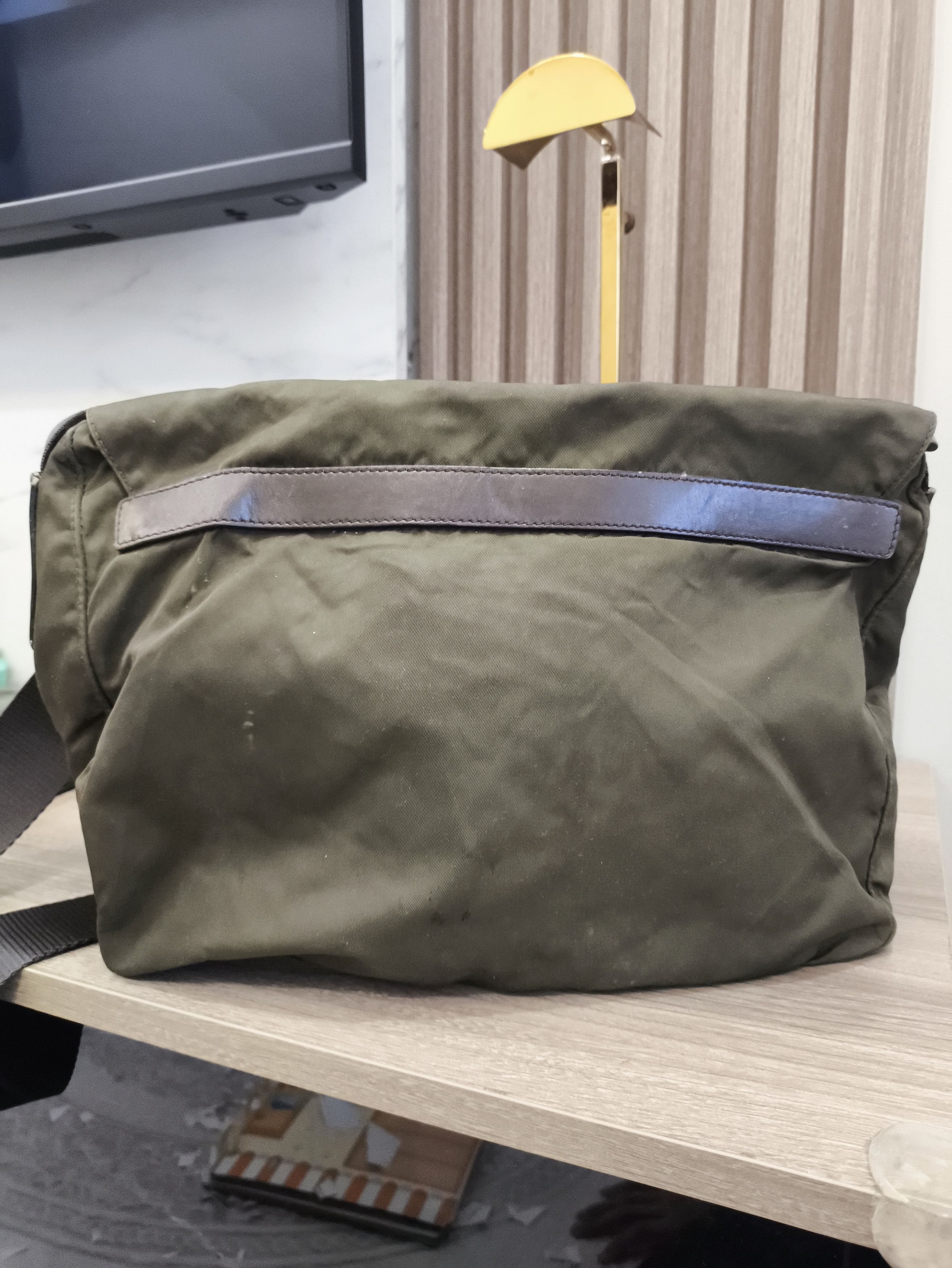 Prada Prada Tessuto Green Nylon Messenger Bag Size ONE SIZE - 4 Thumbnail