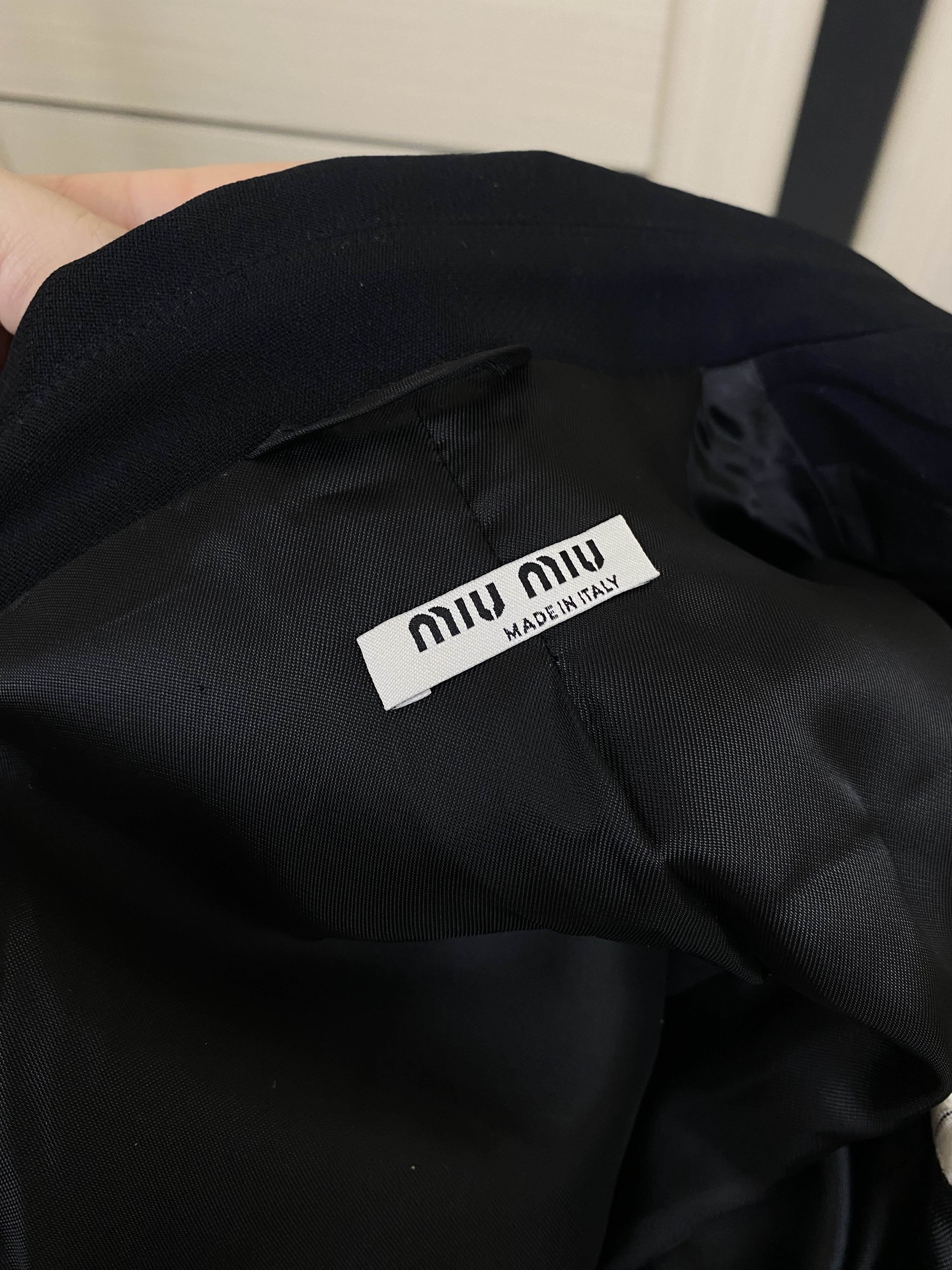 Miu Miu Miu Miu Coat With buttons decorated with crystals and pearl Size M / US 6-8 / IT 42-44 - 10 Thumbnail