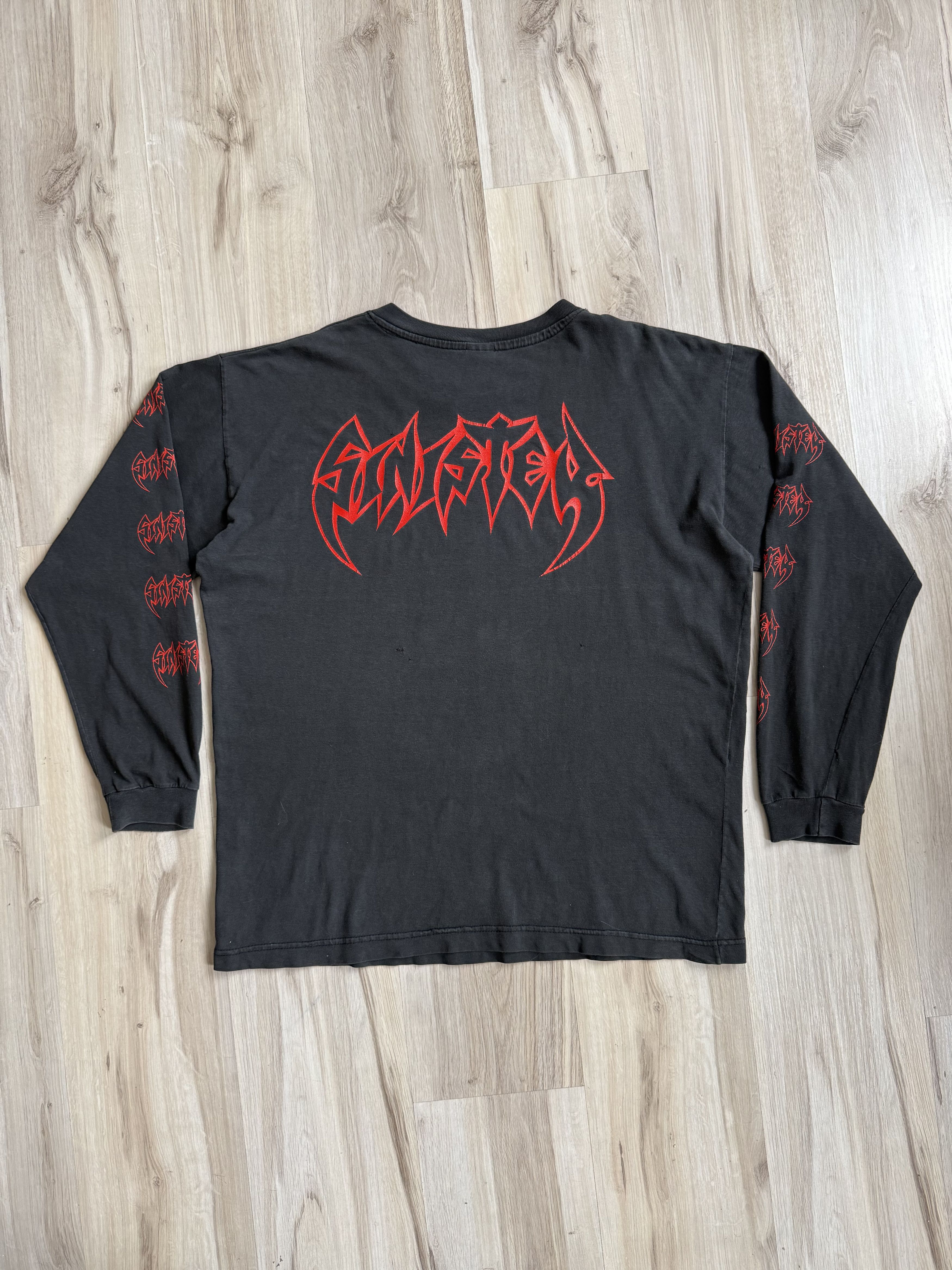 Band Tees Vintage Sinister 1993 Diabolical Summoning 90s metal rare Size US XL / EU 56 / 4 - 10 Thumbnail