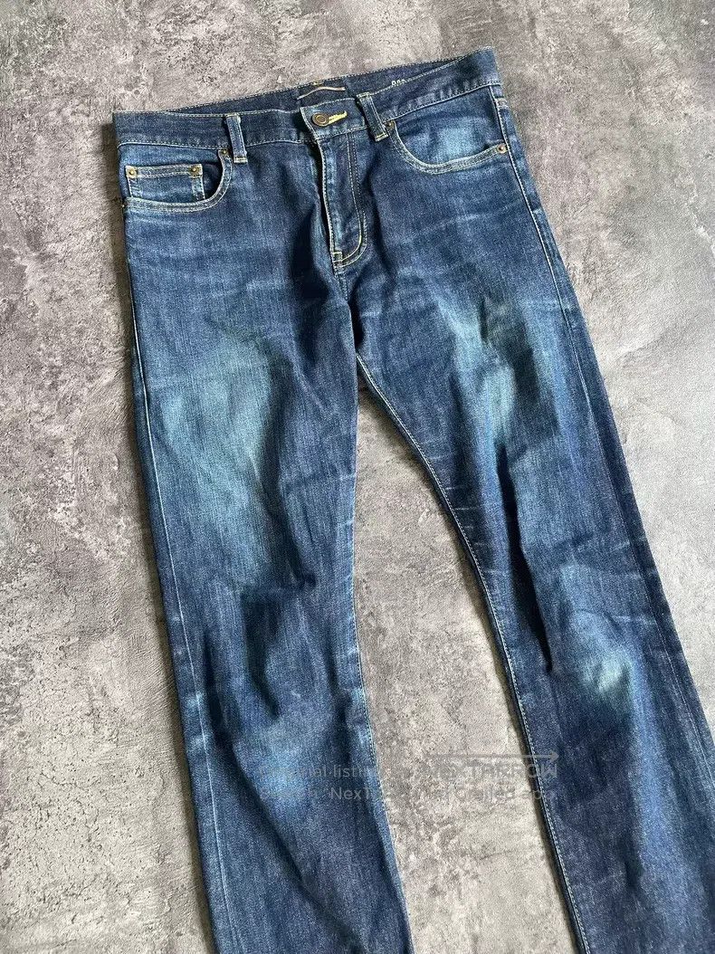 Saint Laurent Paris Saint Laurent Paris Dark blue wash denim jeans i Size US 29 - 3 Thumbnail