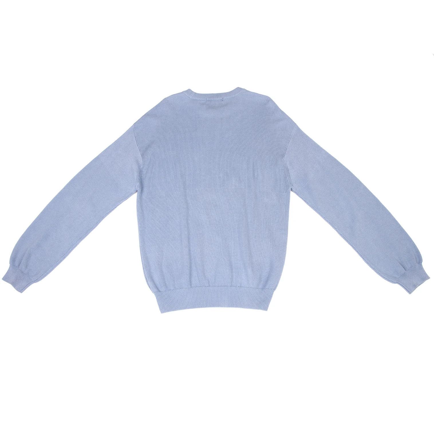 Issey Miyake Off-Shoulder Knit Sweater in Light Blue, Size M Size US M / EU 48-50 / 2 - 11 Thumbnail