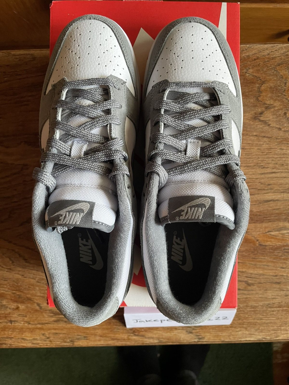 Nike Nike Dunk Low, white & smoke grey Size US 9 / EU 42 - 21 Thumbnail