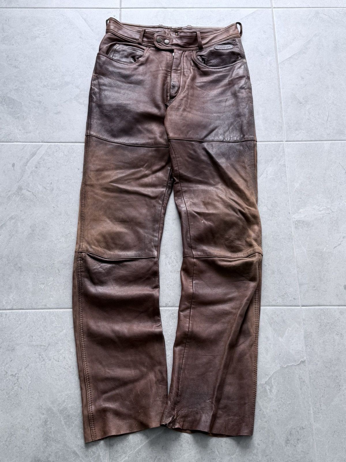 Tornado Mart Avant Garde Rick Owens Tornado Mart Style Leather Pants Size US 30 / EU 46 - 1 Thumbnail
