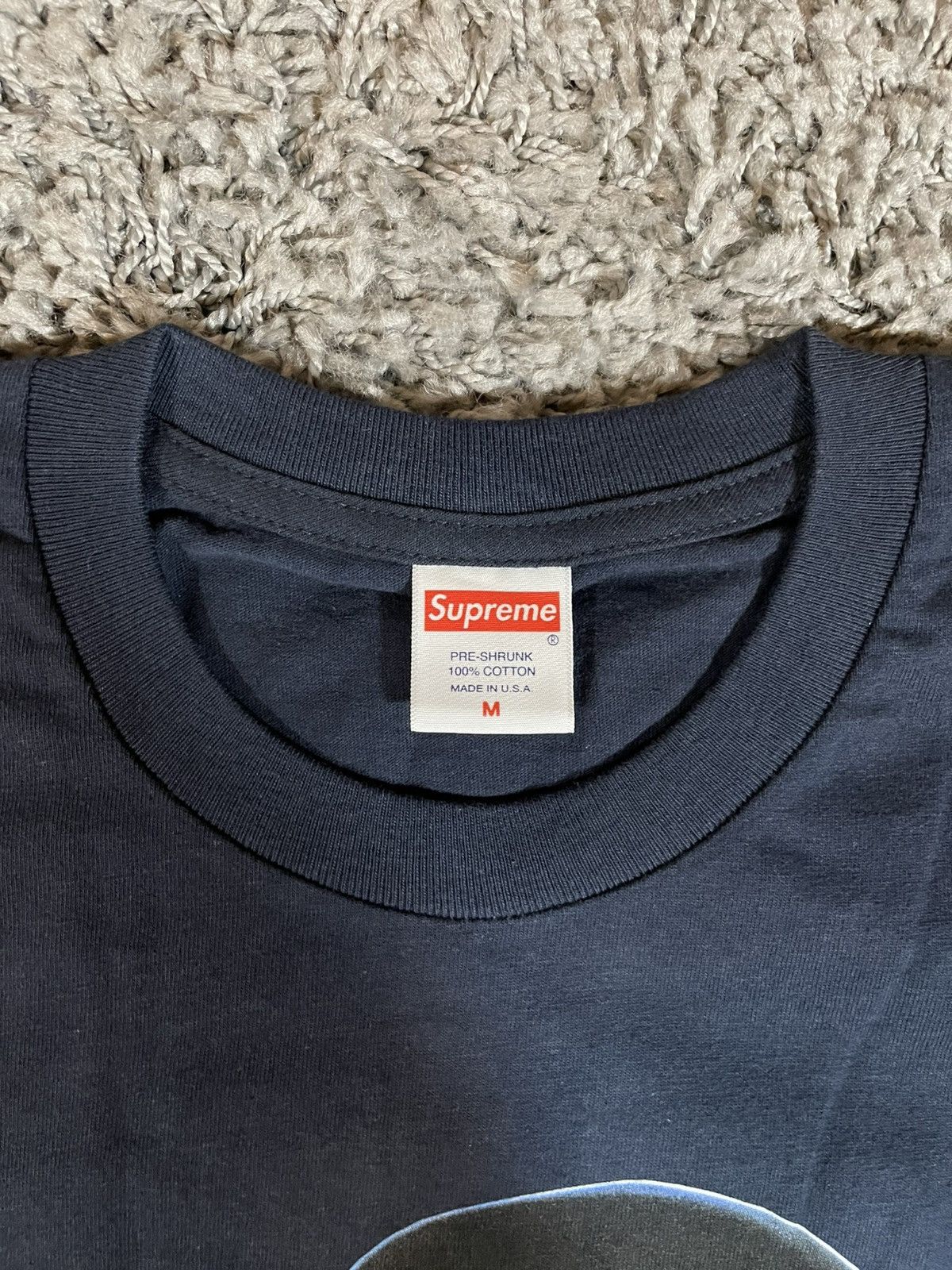 Supreme 2019SS Supreme Creep Tee Navy Size US M / EU 48-50 / 2 - 3 Thumbnail