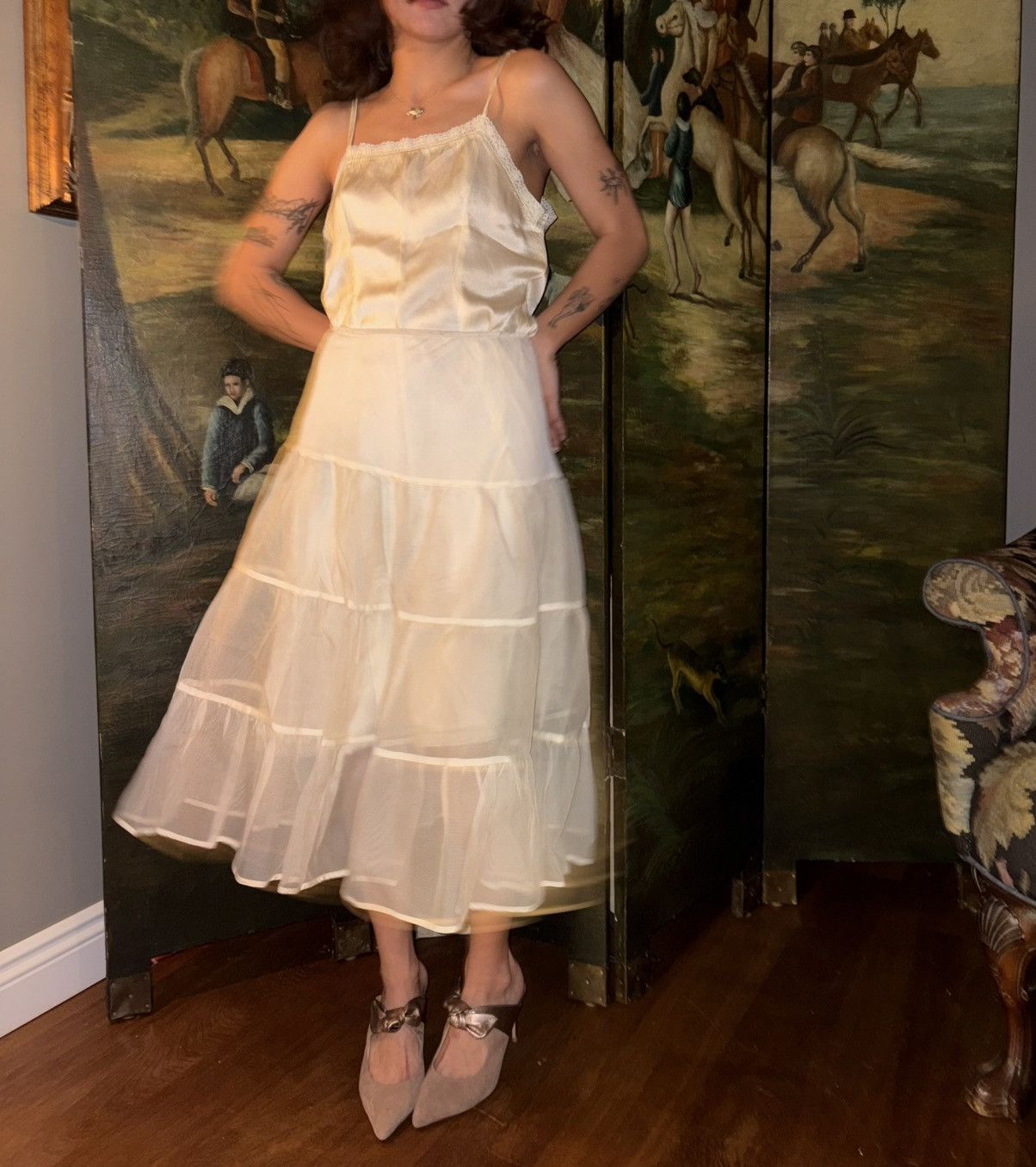Vintage Vintage petticoat Size 27" / US 4 / IT 40 - 10 Thumbnail