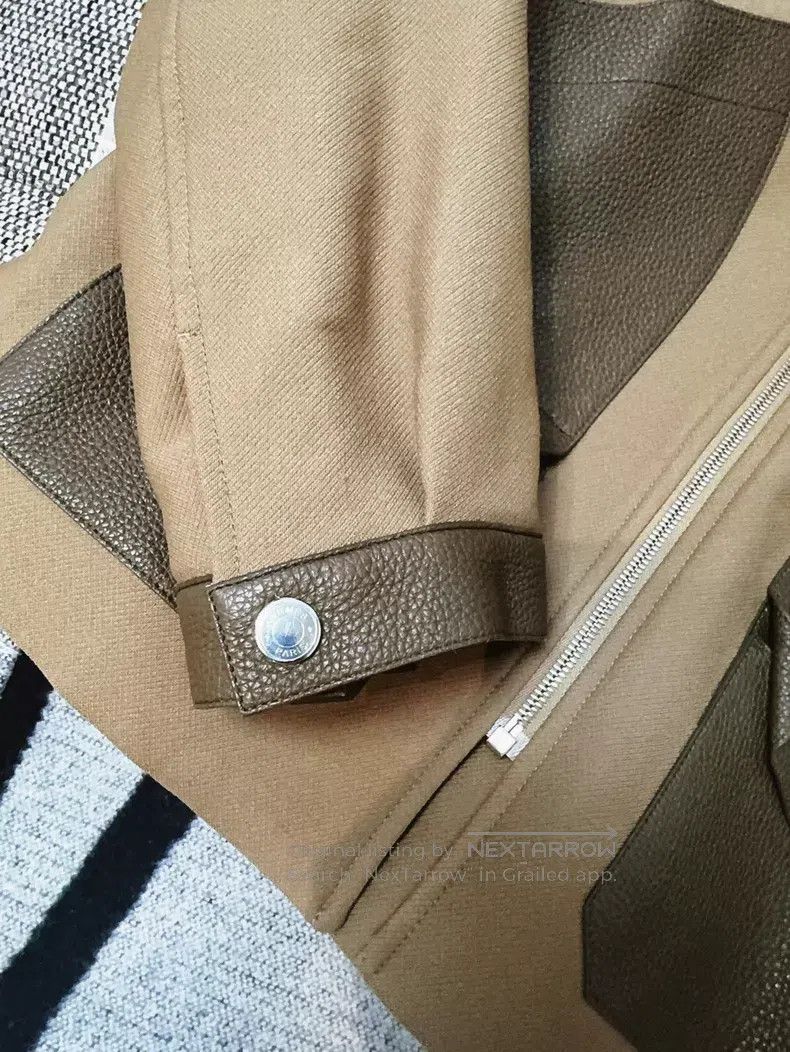 Hermes Hermes Sheepskin Collar Patch Deer Leather Brown Jacket Co Size XS / US 0-2 / IT 36-38 - 6 Thumbnail
