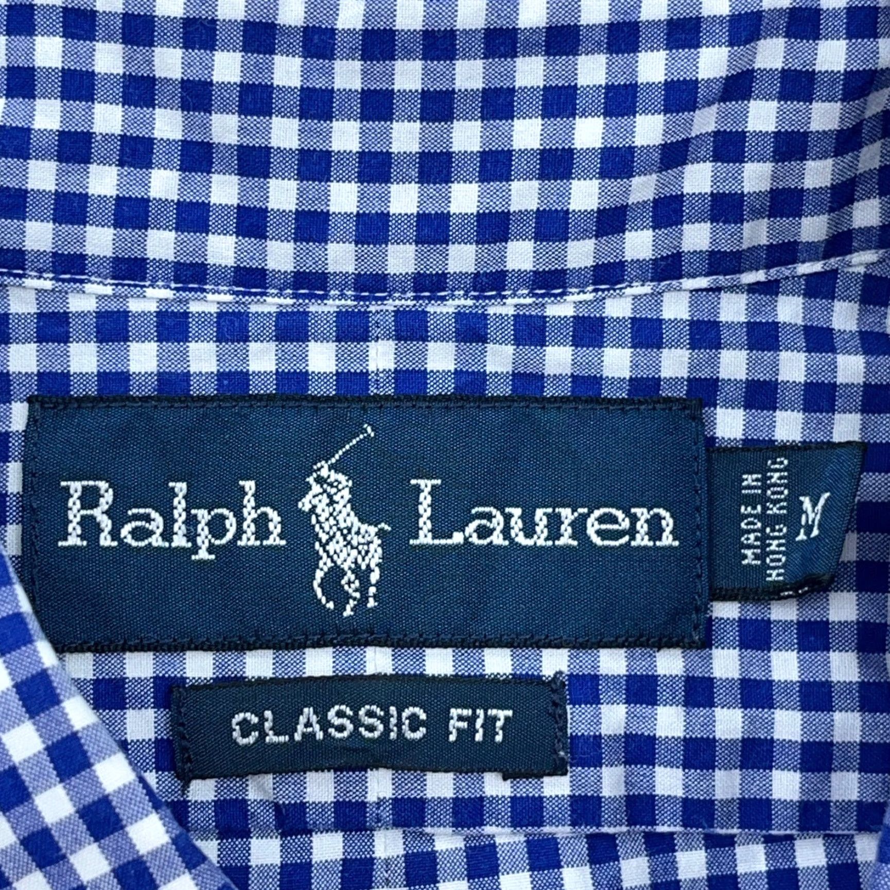 Ralph Lauren Ralph Lauren Shirt Men Medium Blue Button Up Classic Fit Gingham Check Camp A10 Size US M / EU 48-50 / 2 - 4 Thumbnail