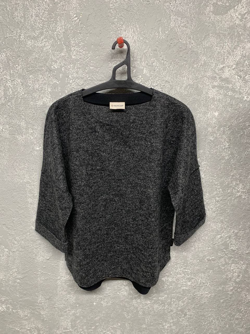 Moncler Moncler Maglia Girocollo Wool Silver Oversize Tshirt Size US M / EU 48-50 / 2 - 1 Thumbnail