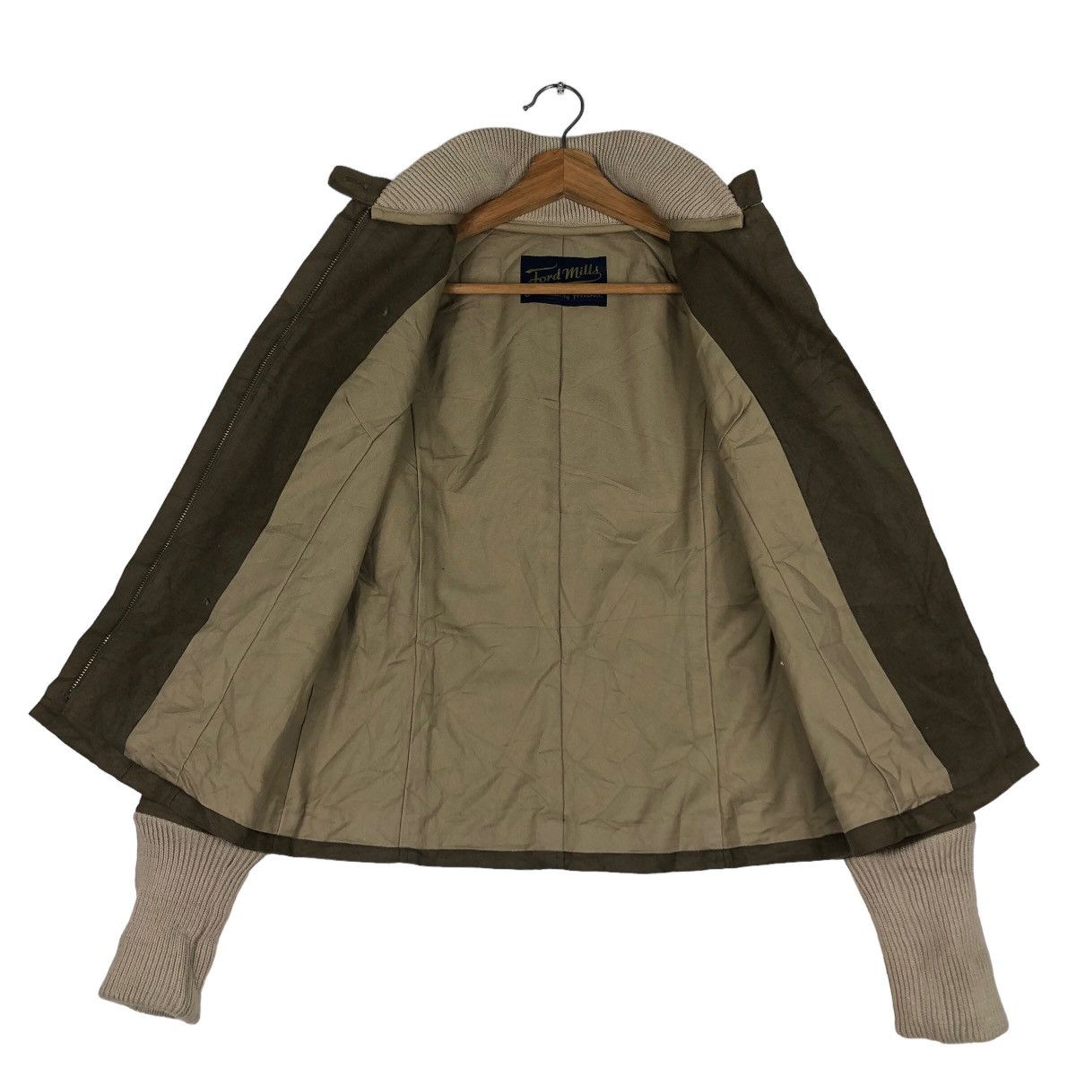 Japanese Brand 🔥Cropped Biker Jacket Ford Mills Inspire Issey Miyake Size US M / EU 48-50 / 2 - 11 Thumbnail