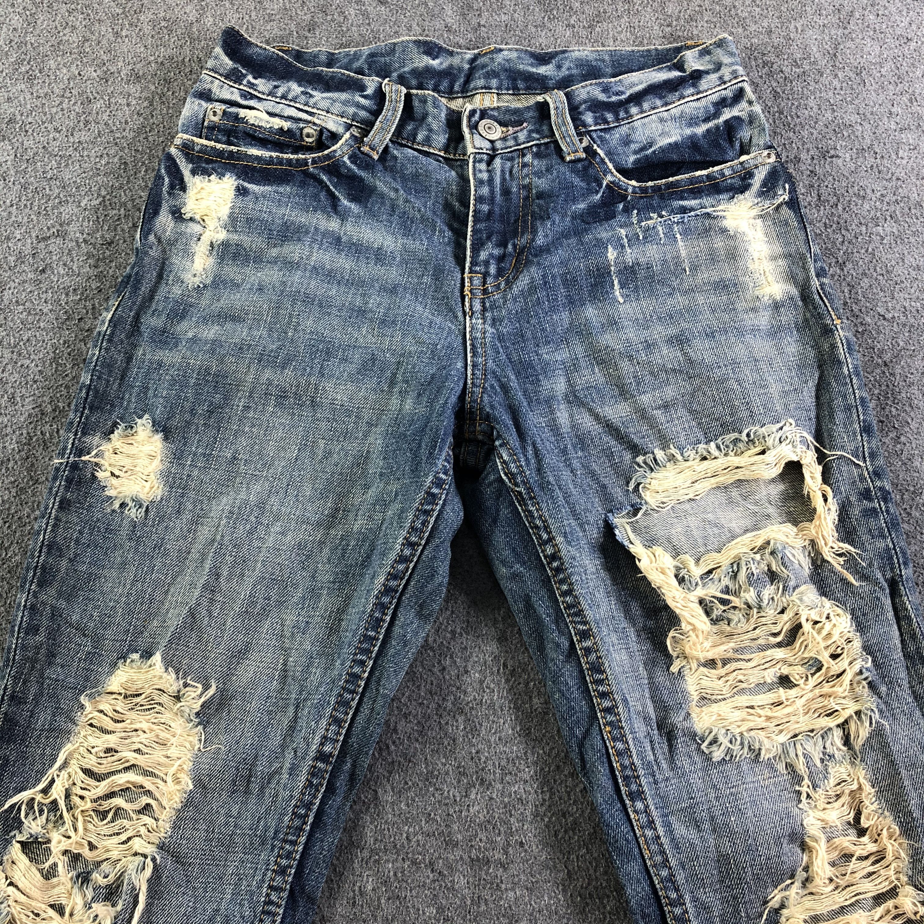 Japanese Brand Vintage Distress E.A.P Jeans-J3961 Size US 29 - 3 Thumbnail