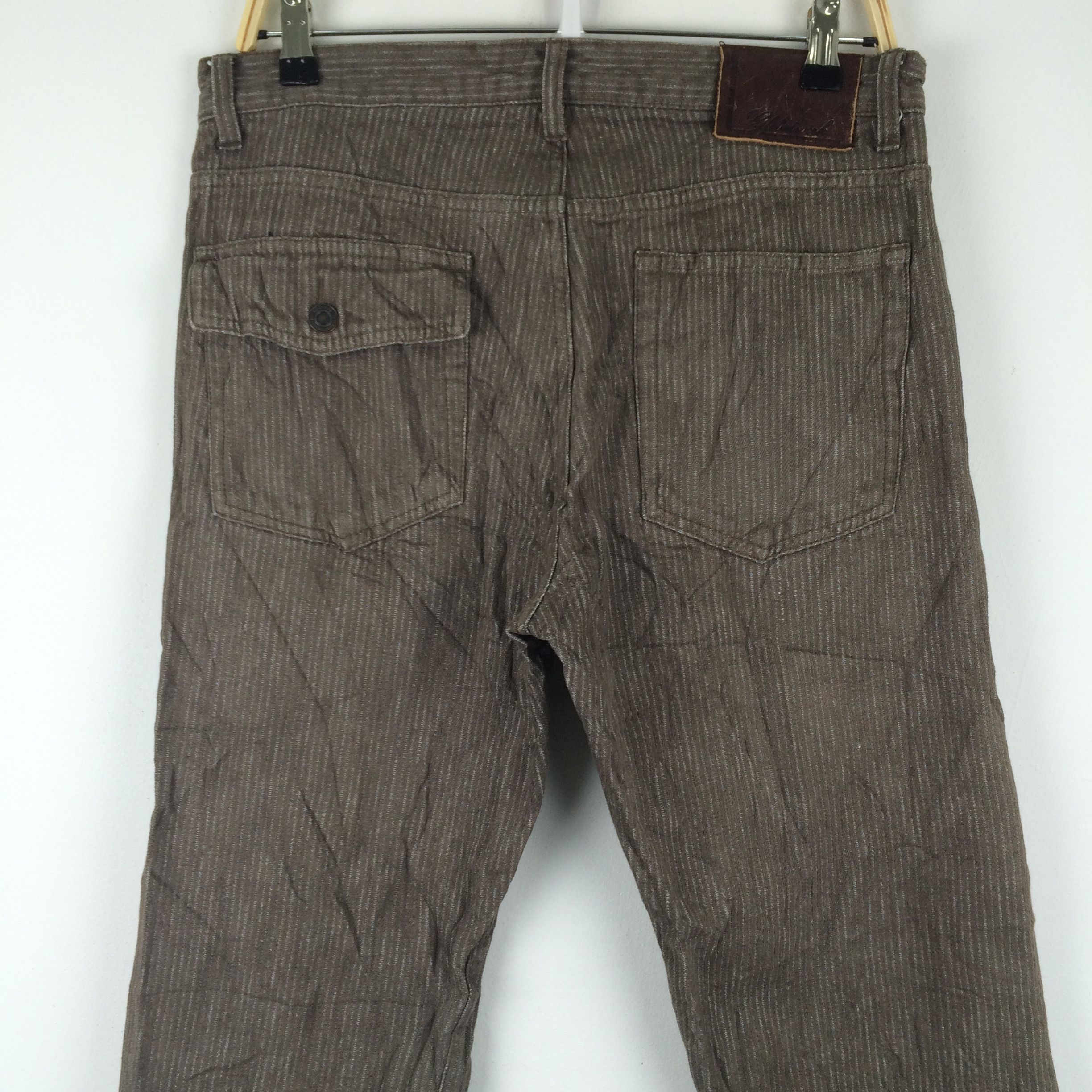 Global Work × Japanese Brand X91 JAPAN GLOBAL WORK CORDUROY STRIPED WORK PANTS Size US 34 / EU 50 - 5 Thumbnail