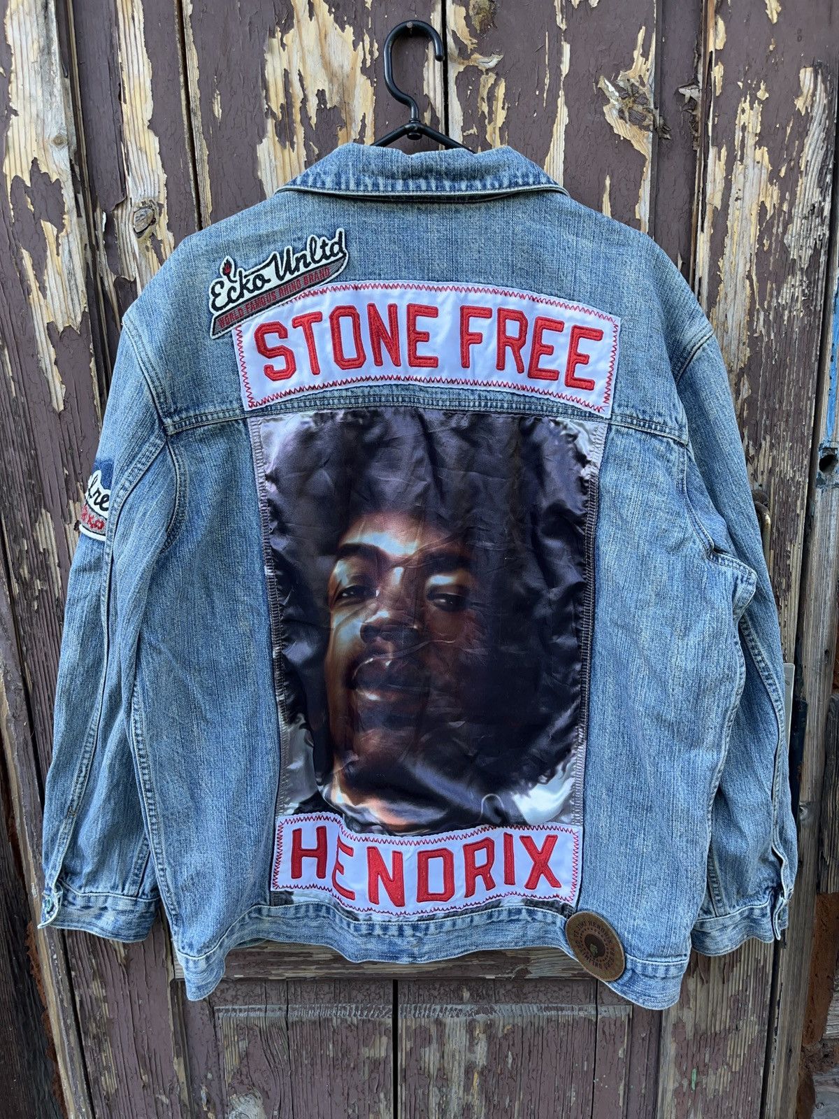Grail GRAIL Ecko Unltd. x Jimmy Hendrix Denim Patchwork Jacket Grailed