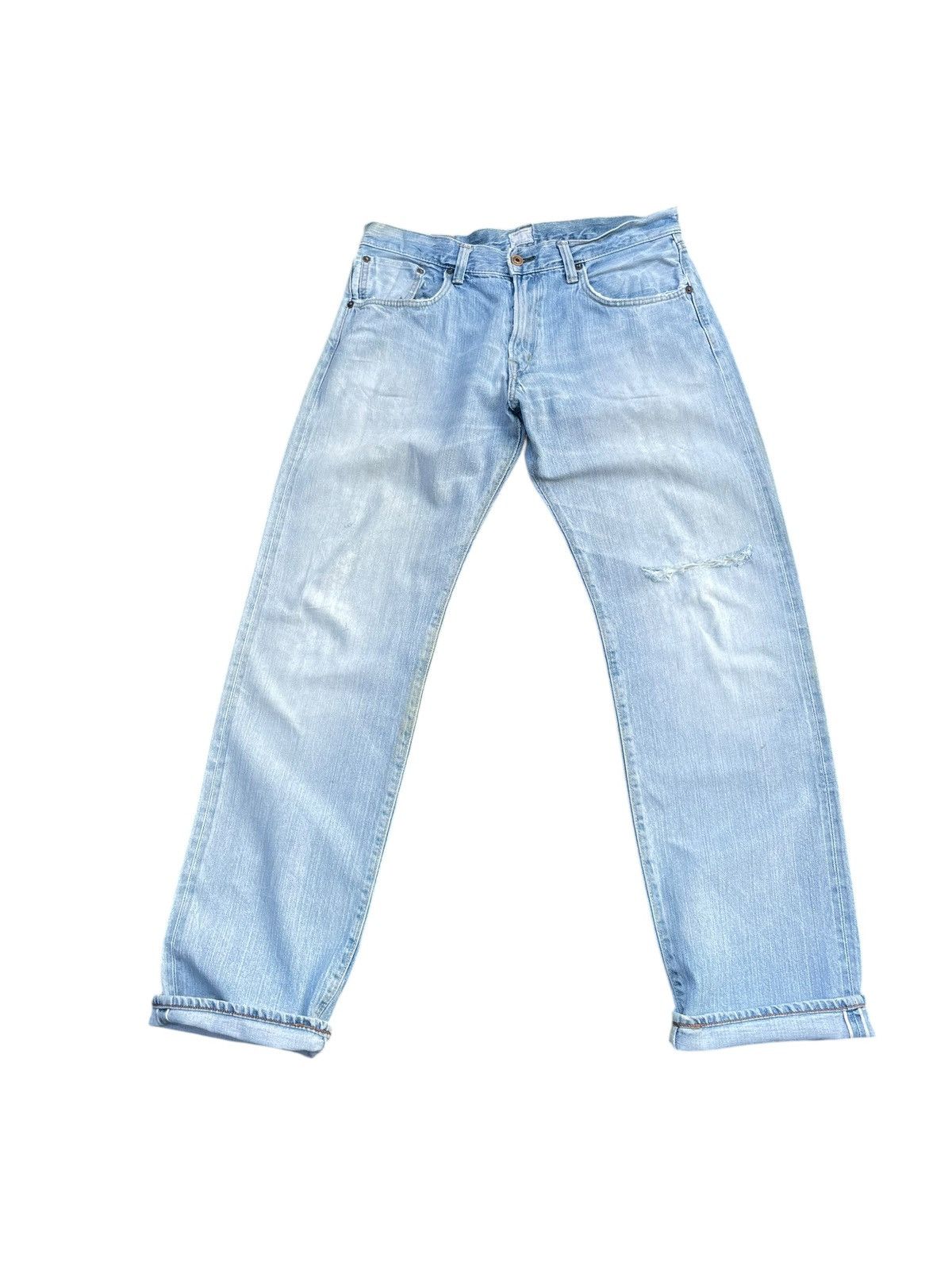 Edwin Vintage Edwin 505ZX Selvedge Distresed Jeans Size US 36 / EU 52 - 1 Thumbnail