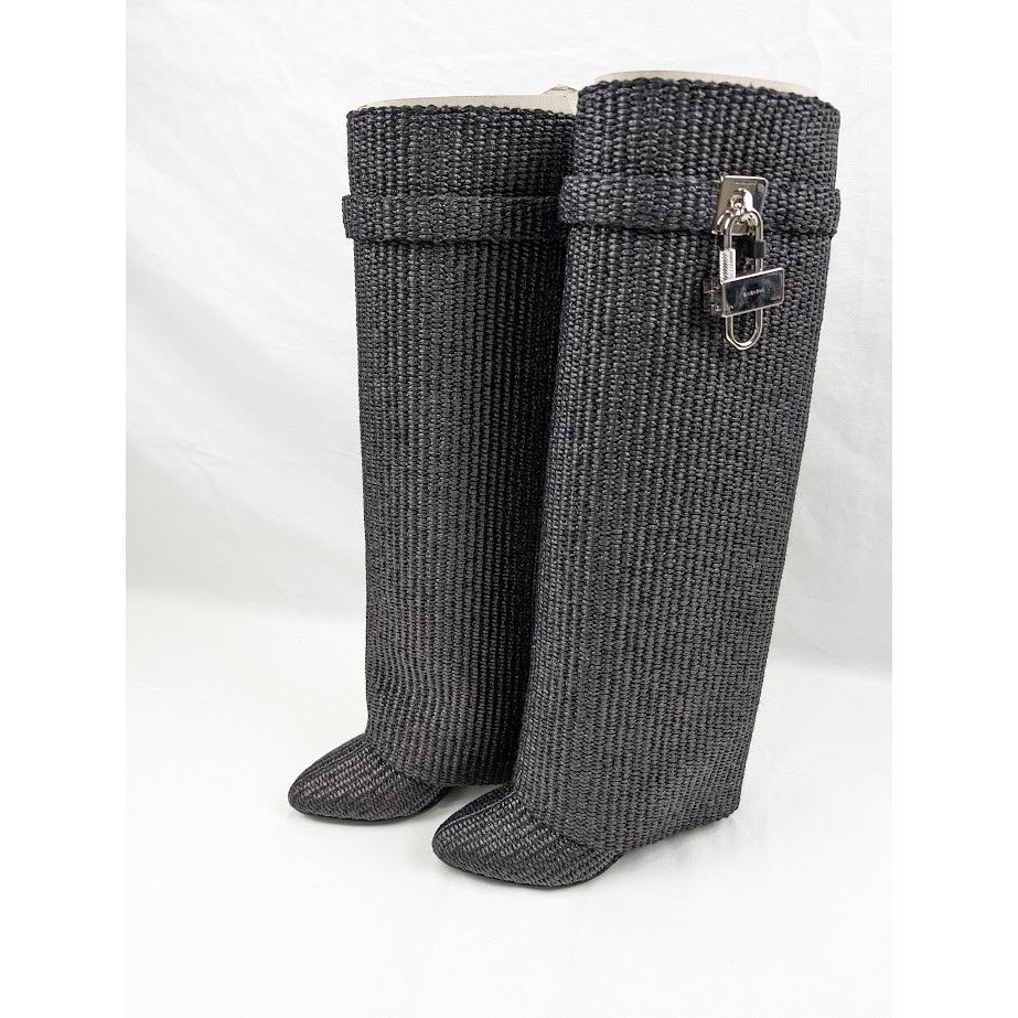 Givenchy o1rshd1 Shark Lock Boots in Black Size US 6.5 / IT 36.5 - 13 Thumbnail