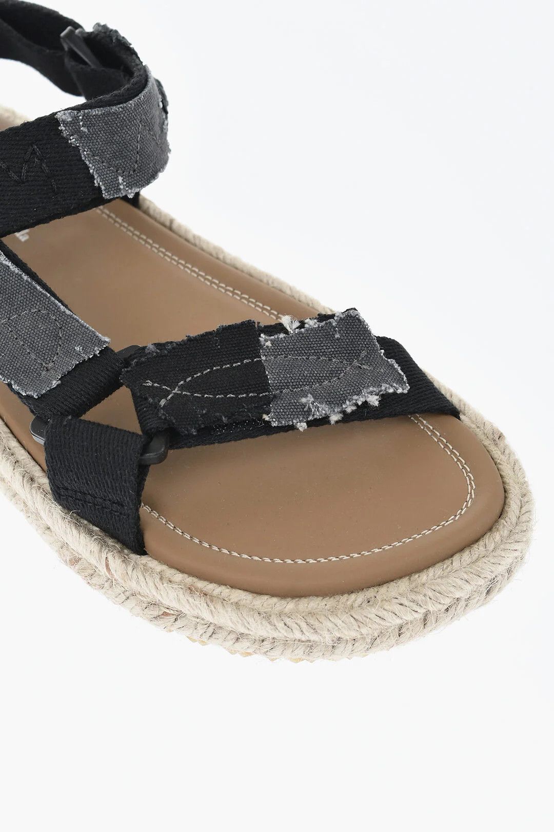Maison Margiela og1mm0426 Canvas Sandals in Black Size US 7 / IT 37 - 2 Thumbnail