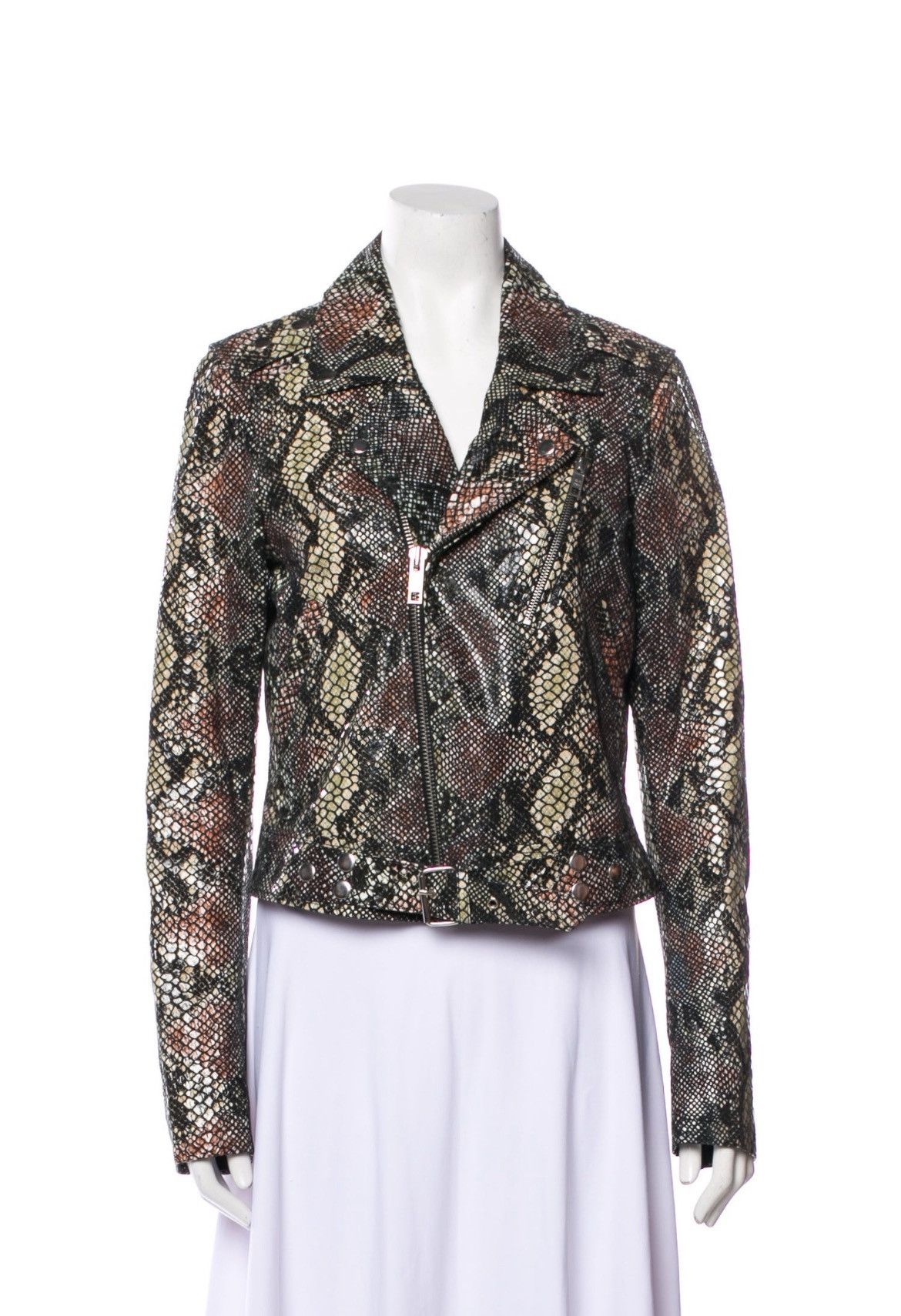 Blk Dnm Snakeskin jacket. Small Size S / US 4 / IT 40 - 1 Thumbnail