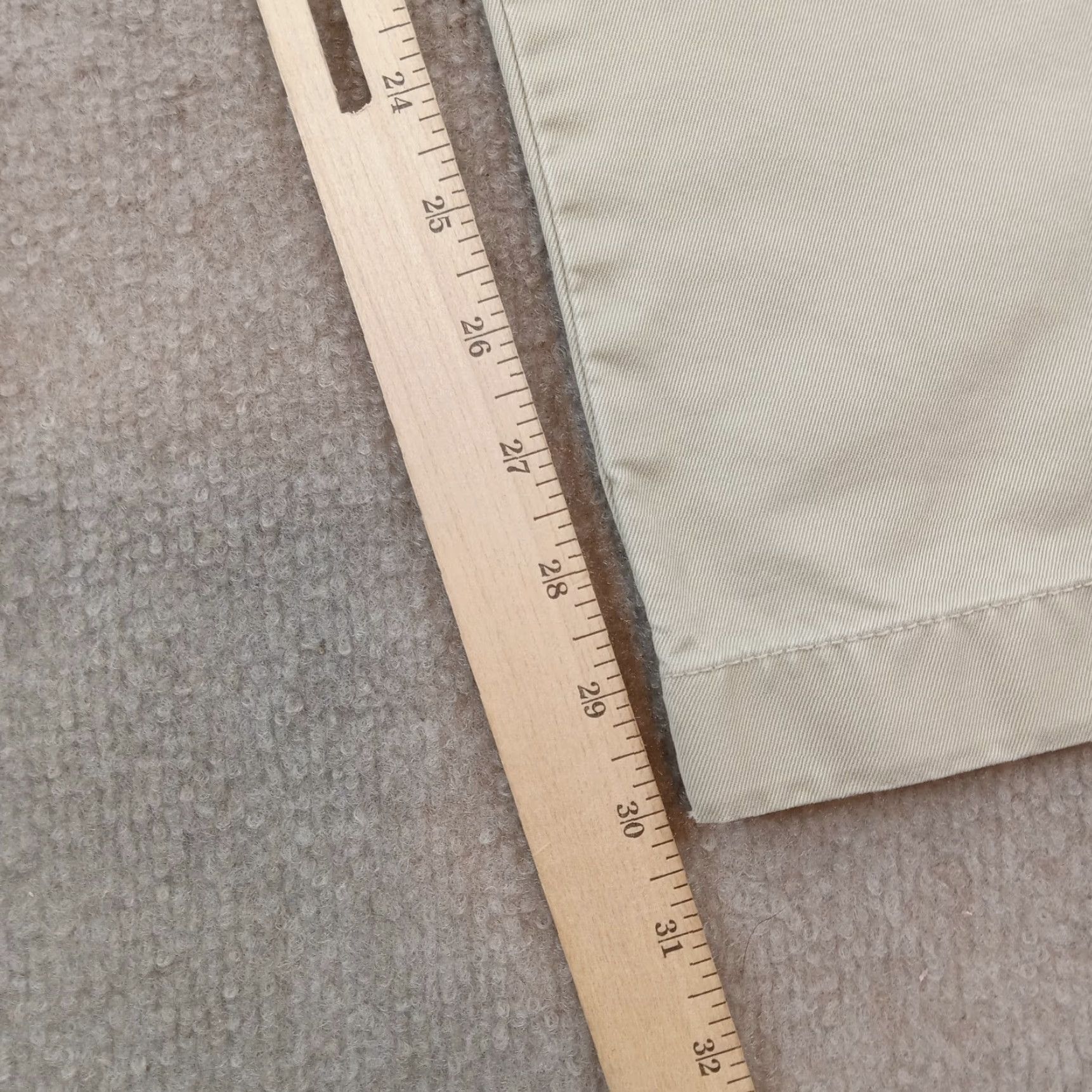 J.Crew J Crew Mens Pants 33x32 Beige Chino Straight Leg Extra Large XL Casual Size US 32 / EU 48 - 3 Thumbnail