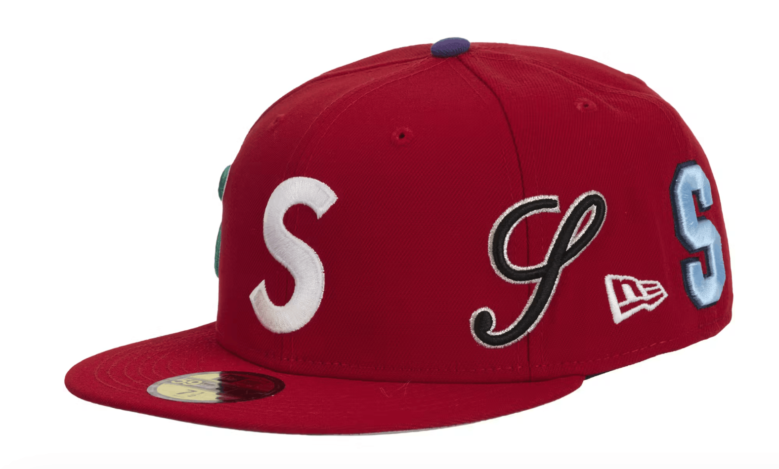 Supreme Supreme Characters S Logo New Era Fitted Hat - Size